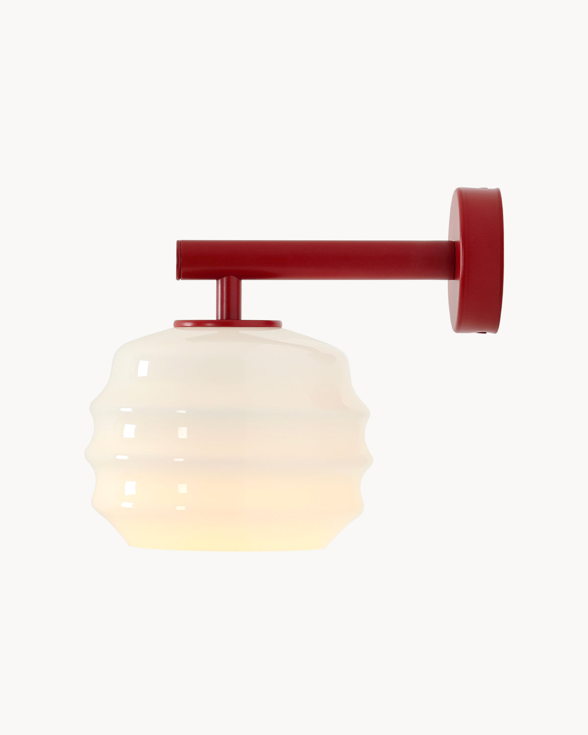 Lampada da parete in metallo e vetro Puff