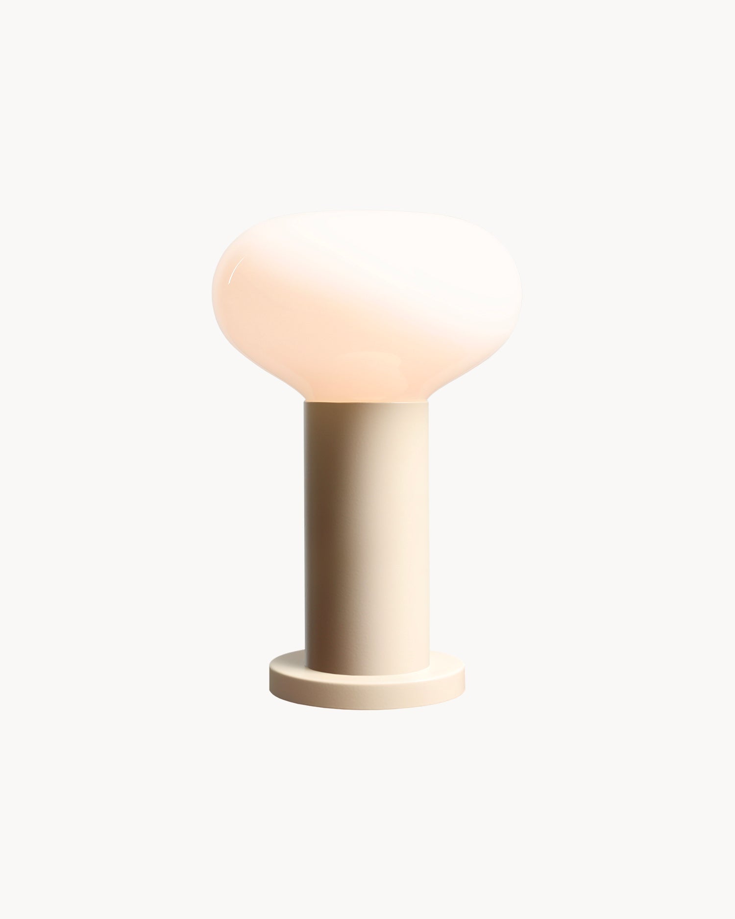 Lampada da tavolo Flo, crema