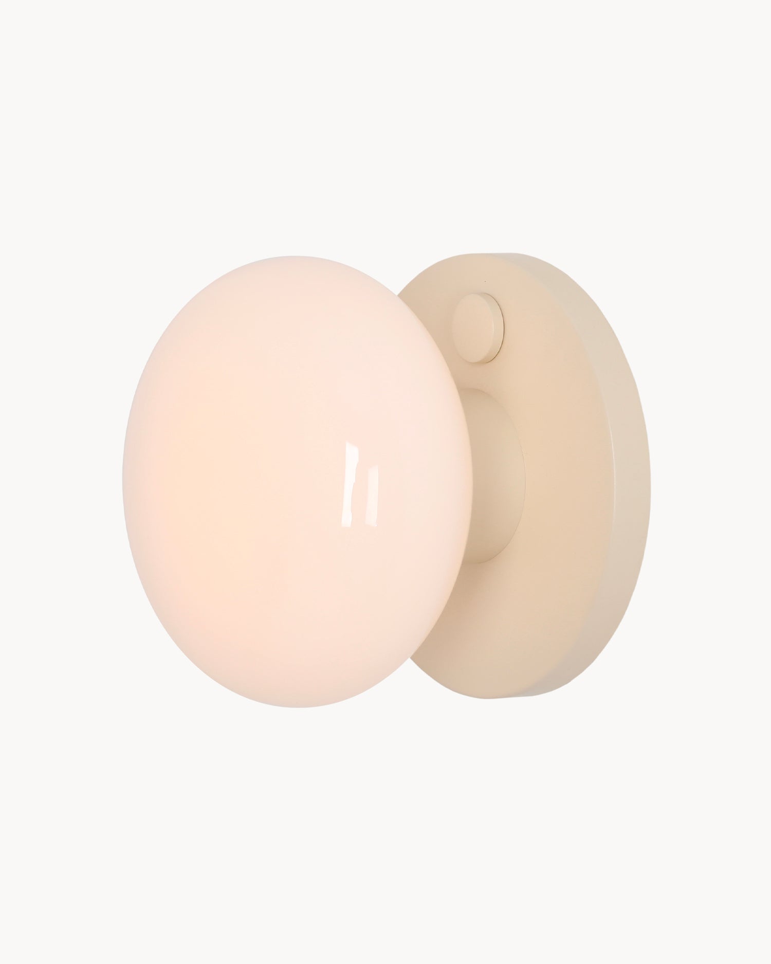 Lampada da parete Flo, crema