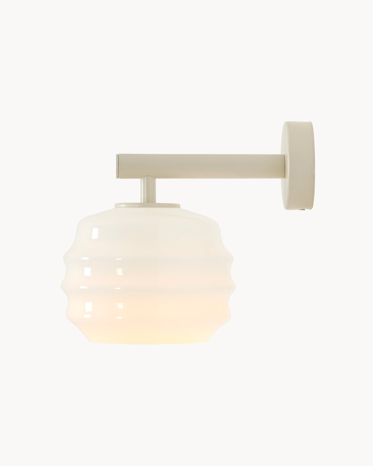 Lampada da parete in metallo e vetro Puff
