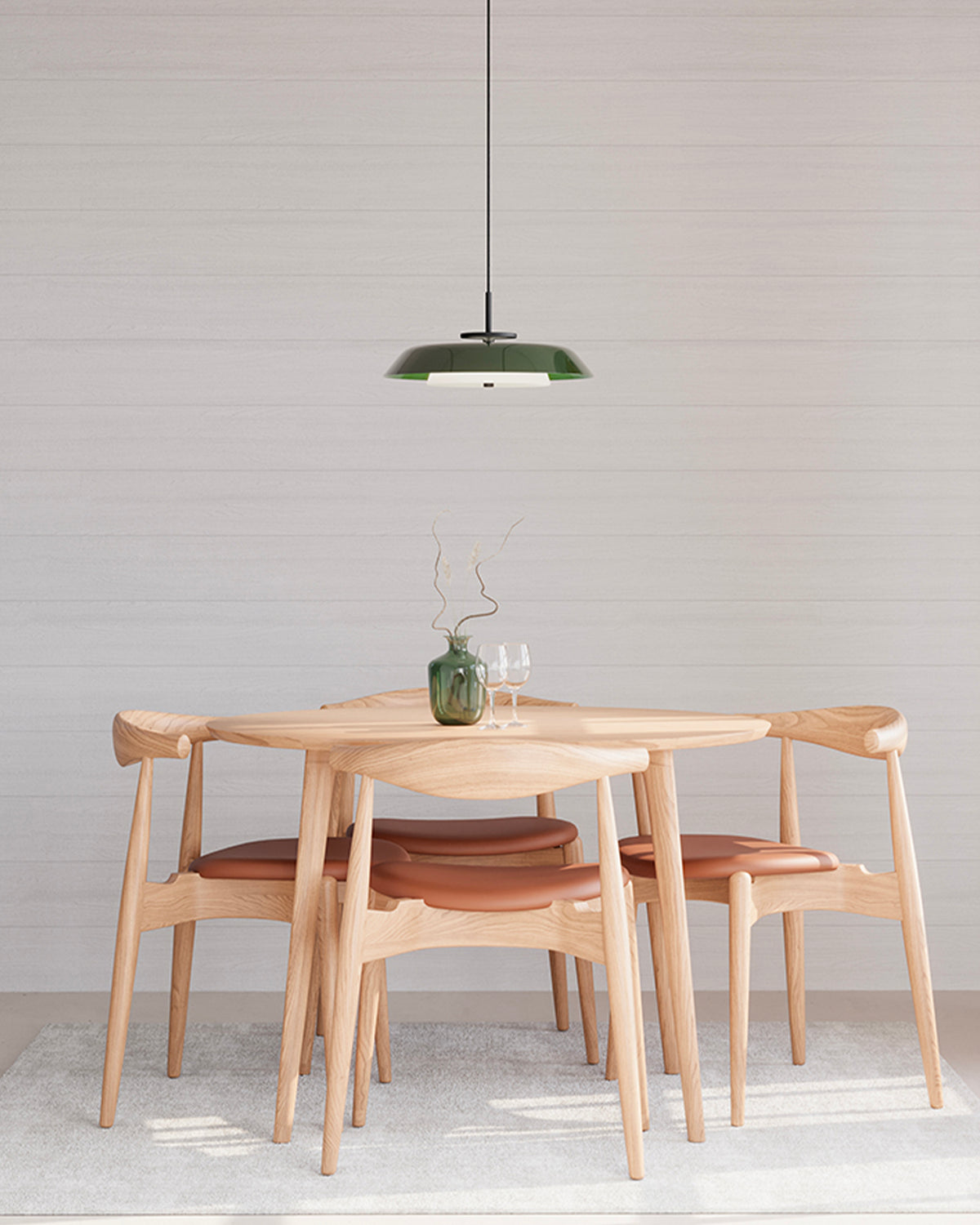Lampada a sospensione LED in metallo e vetro Horisont