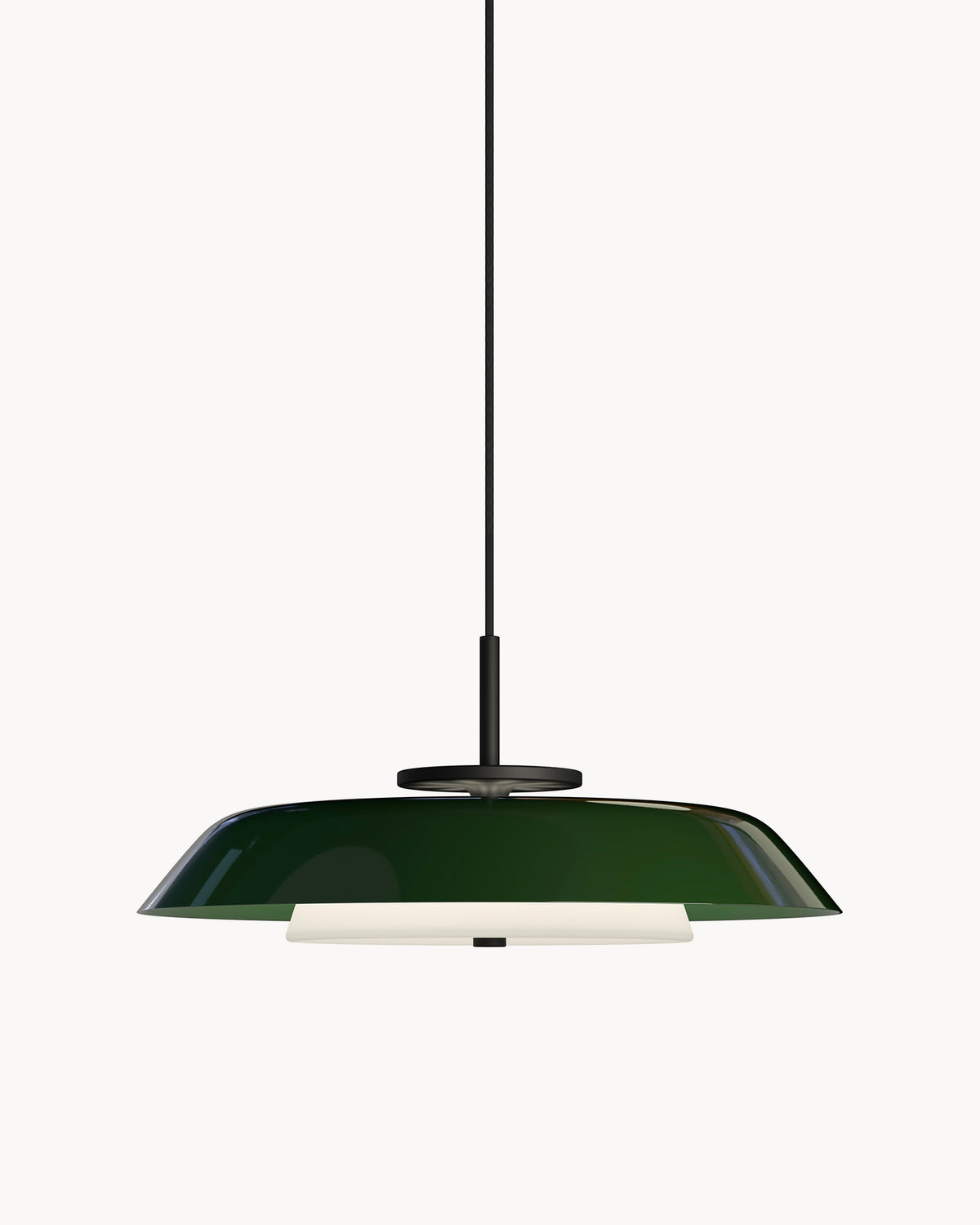 Lampada a sospensione LED in metallo e vetro Horisont