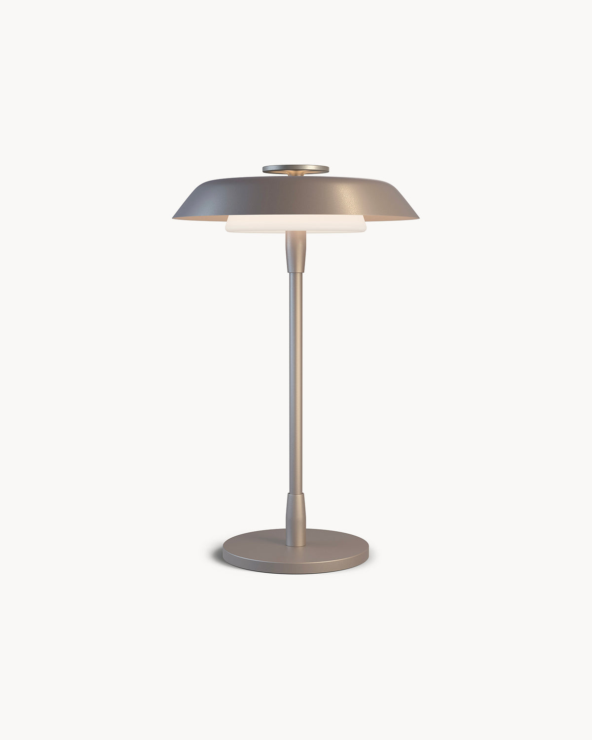 Lampada da tavolo in metallo e vetro soffiato Horisont