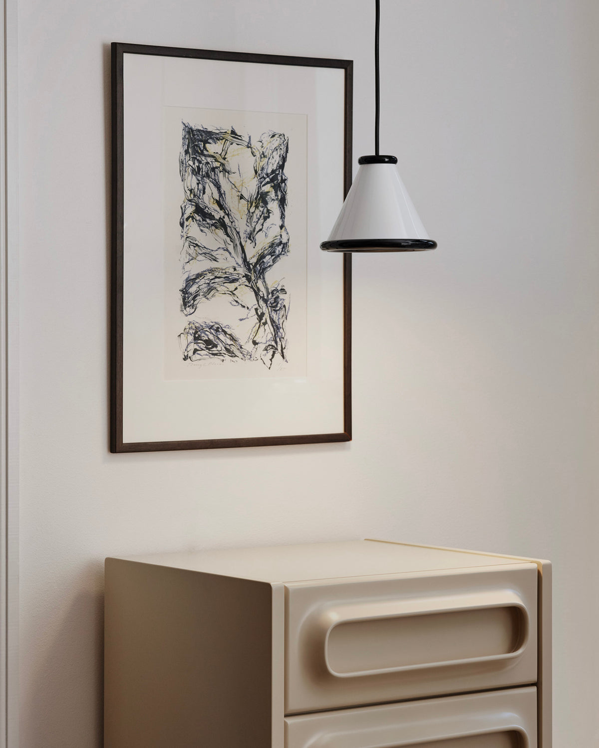 Lampada a sospensione in alluminio Belle