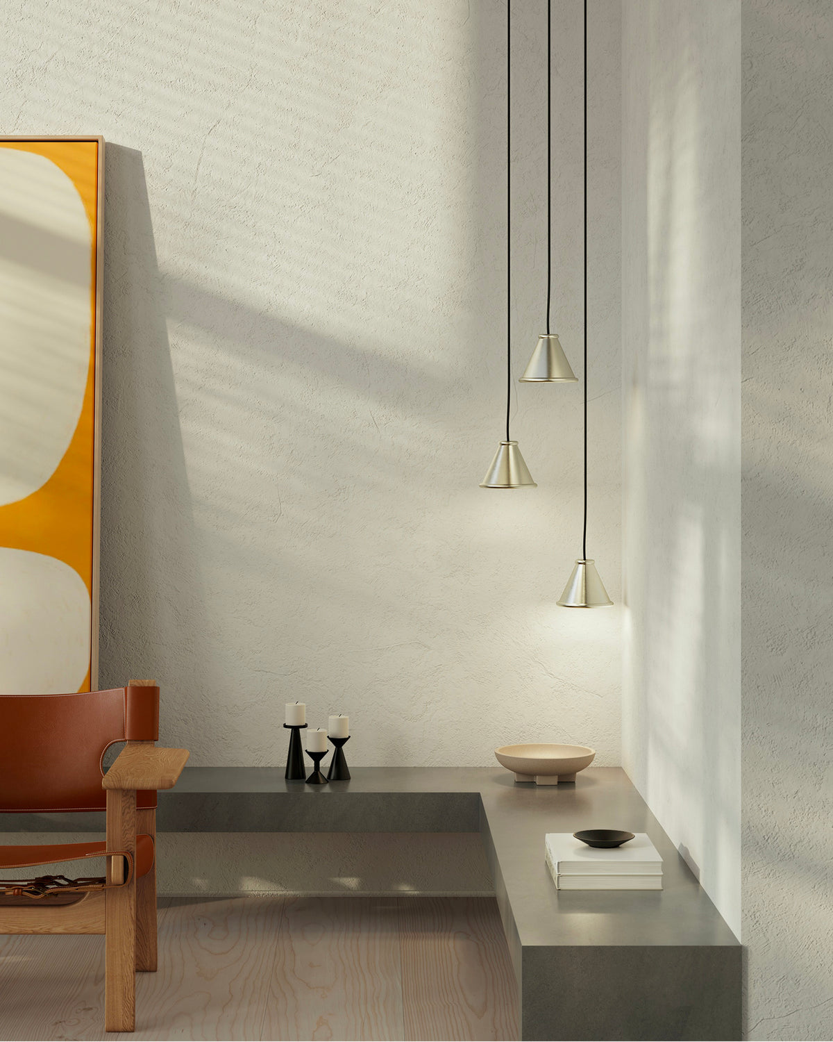 Lampada a sospensione in alluminio Belle