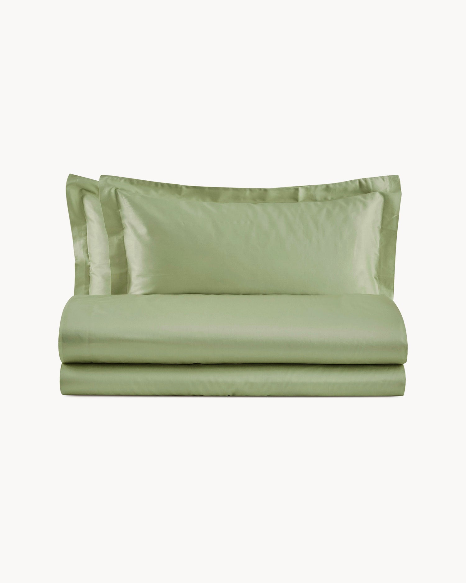 Completo letto matrimoniale in raso di cotone Ametista, 16 colori disponibili