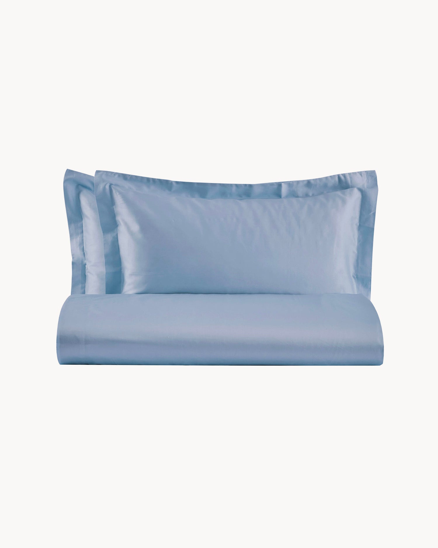 Parure copripiumino matrimoniale in raso di cotone Ametista, 16 colori disponibili