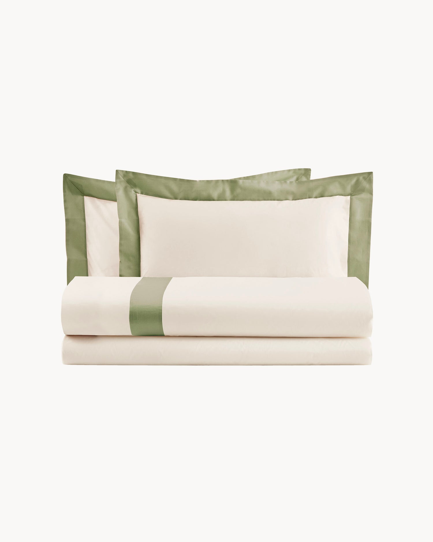 Parure copripiumino in cotone con balze in raso Diamante, 16 colori disponibili