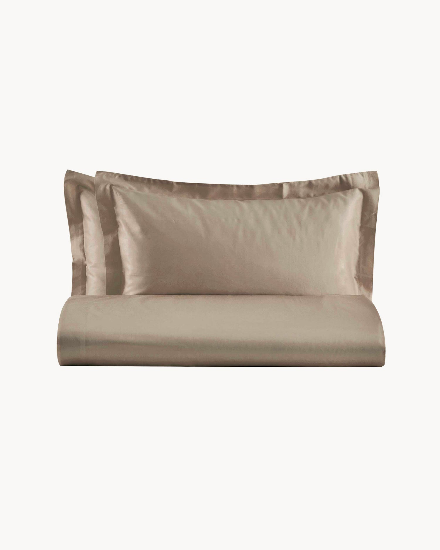 Parure copripiumino matrimoniale in raso di cotone Ametista, 16 colori disponibili