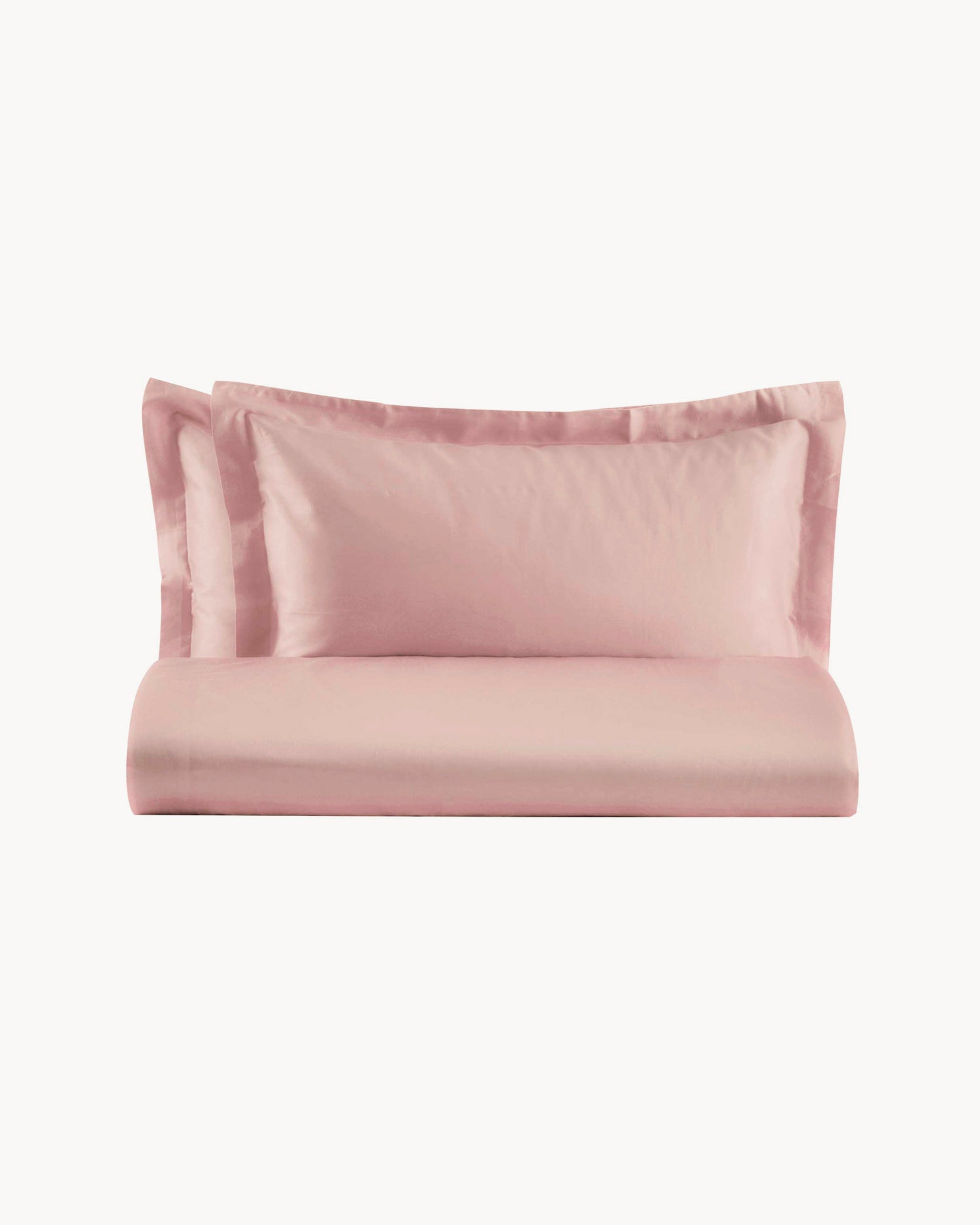 Parure copripiumino matrimoniale in raso di cotone Ametista, 16 colori disponibili