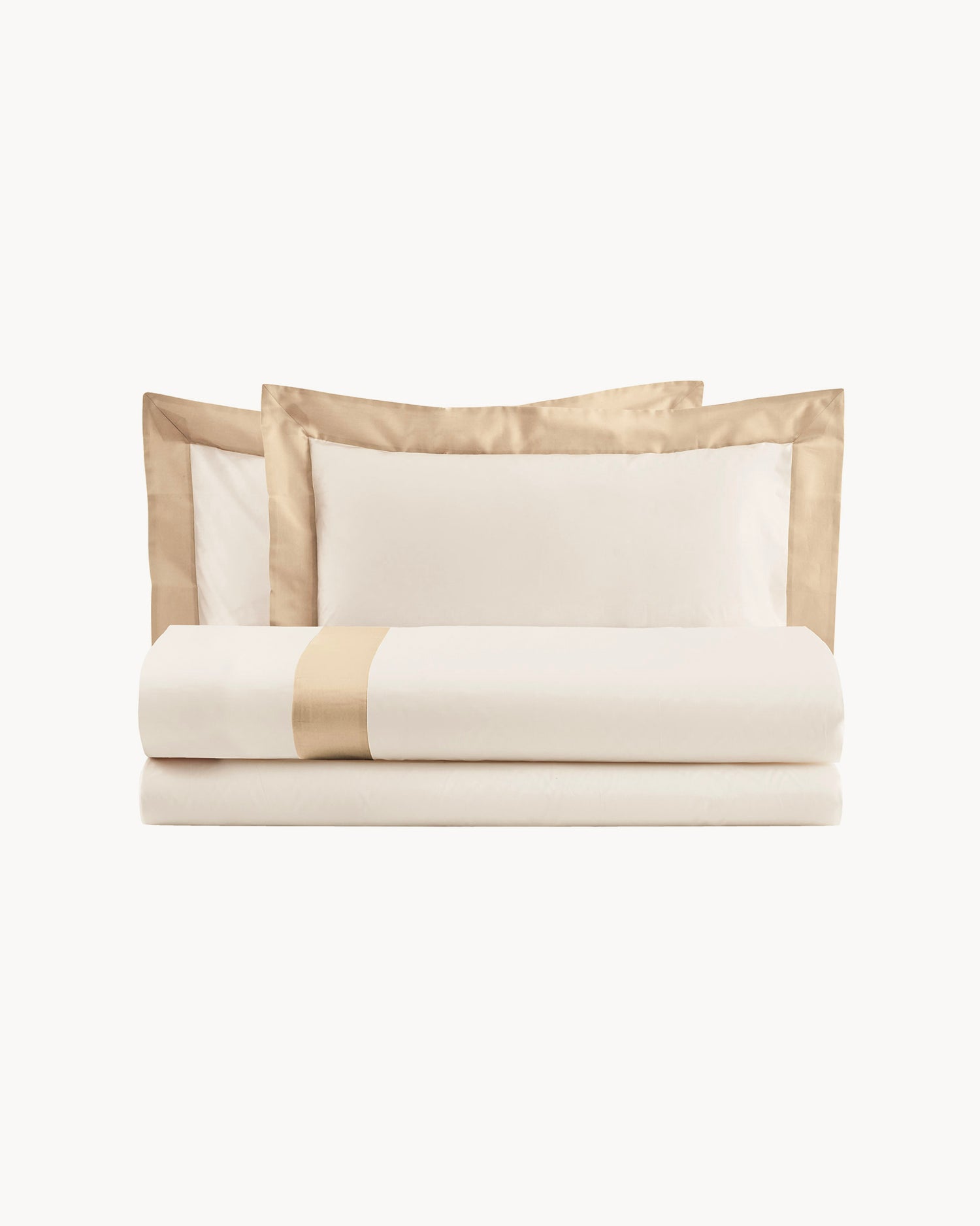 Parure copripiumino in cotone con balze in raso Diamante, 16 colori disponibili