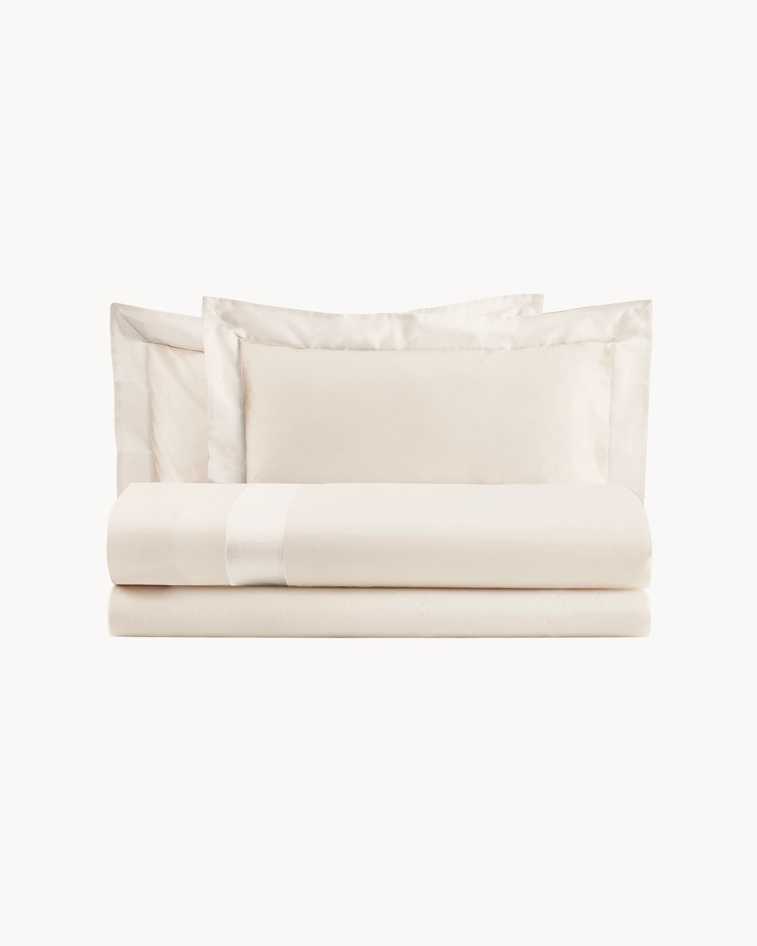 Parure copripiumino in cotone con balze in raso Diamante, 16 colori disponibili