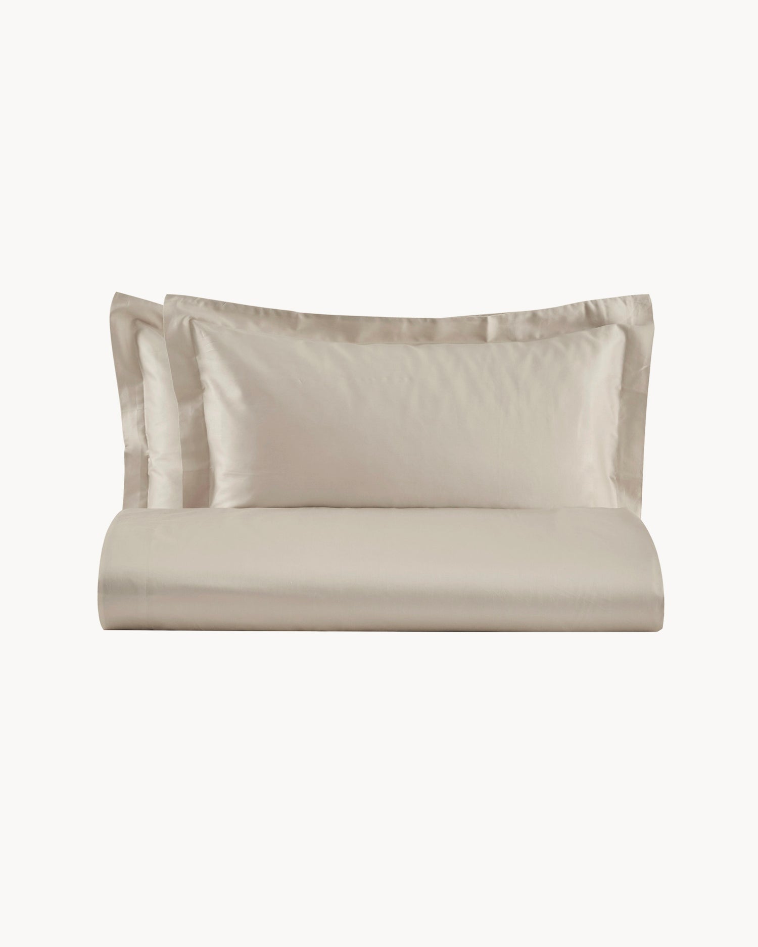 Parure copripiumino matrimoniale in raso di cotone Ametista, 16 colori disponibili