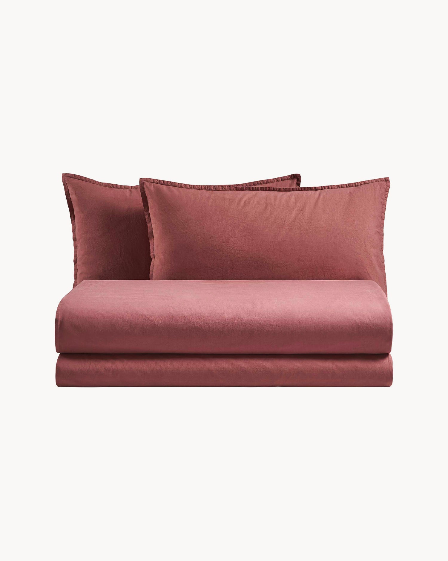 Parure copripiumino matrimoniale in puro cotone Rio, 26 colori disponibili