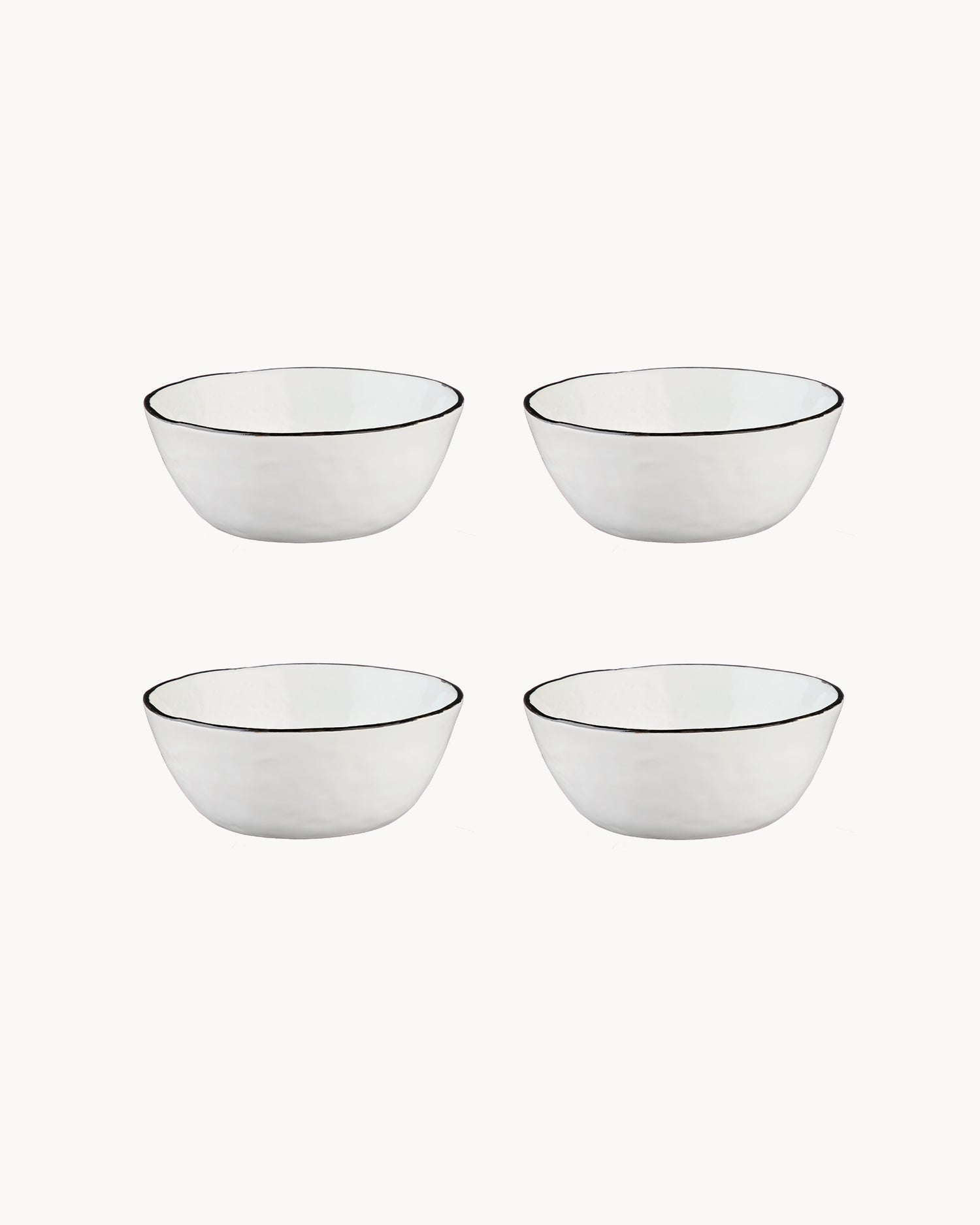 Set 4 piatti bowl in grès Pure