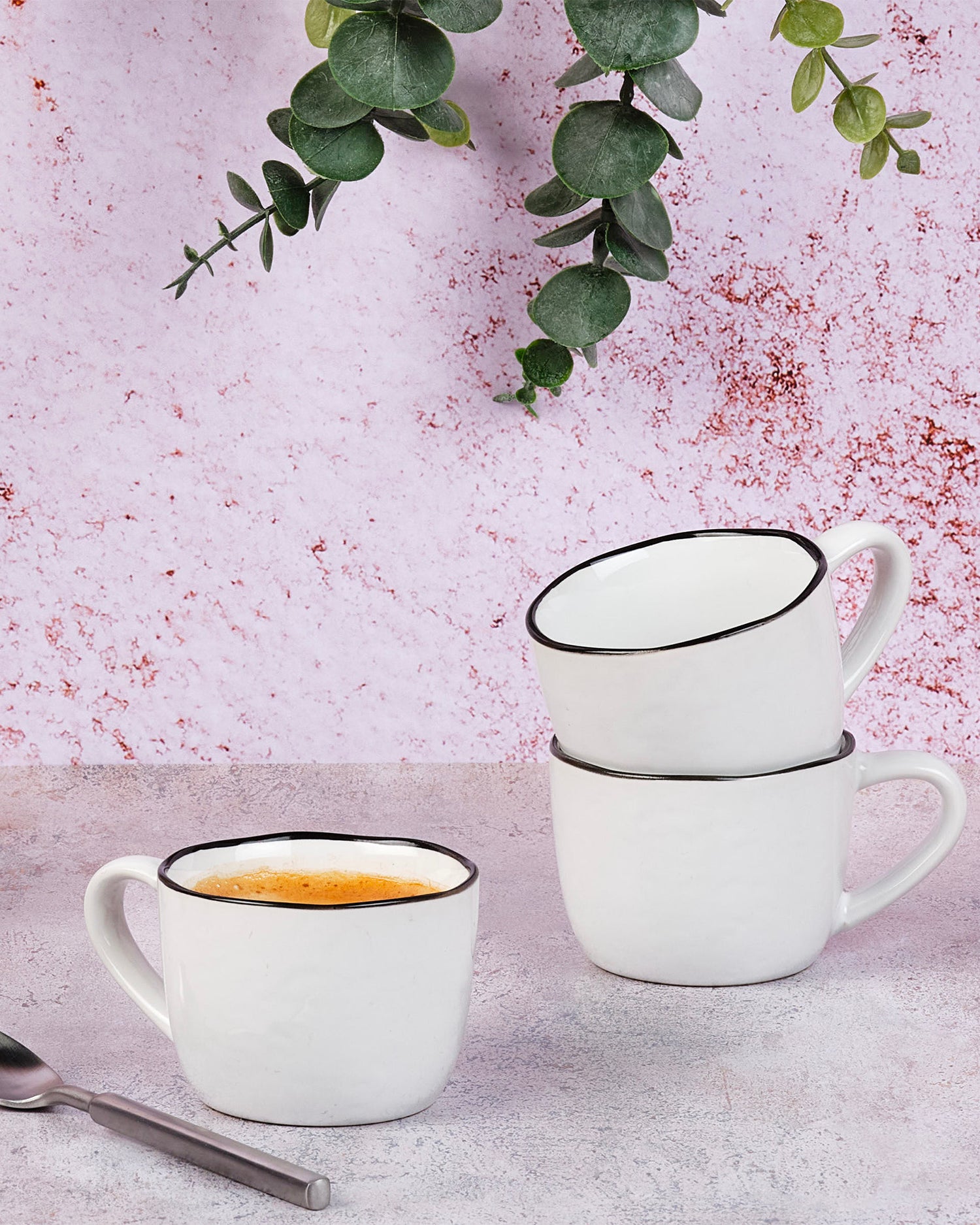 Set 4 tazzine da caffè in grès Pure