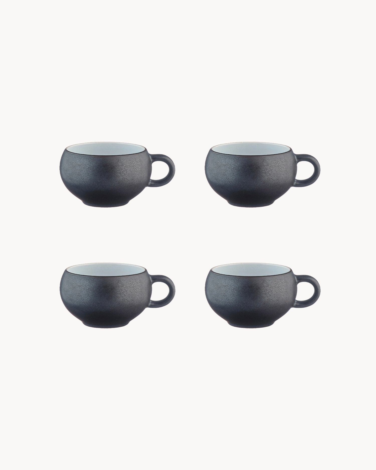 Set 4 tazzine da caffè in grès Gourmet