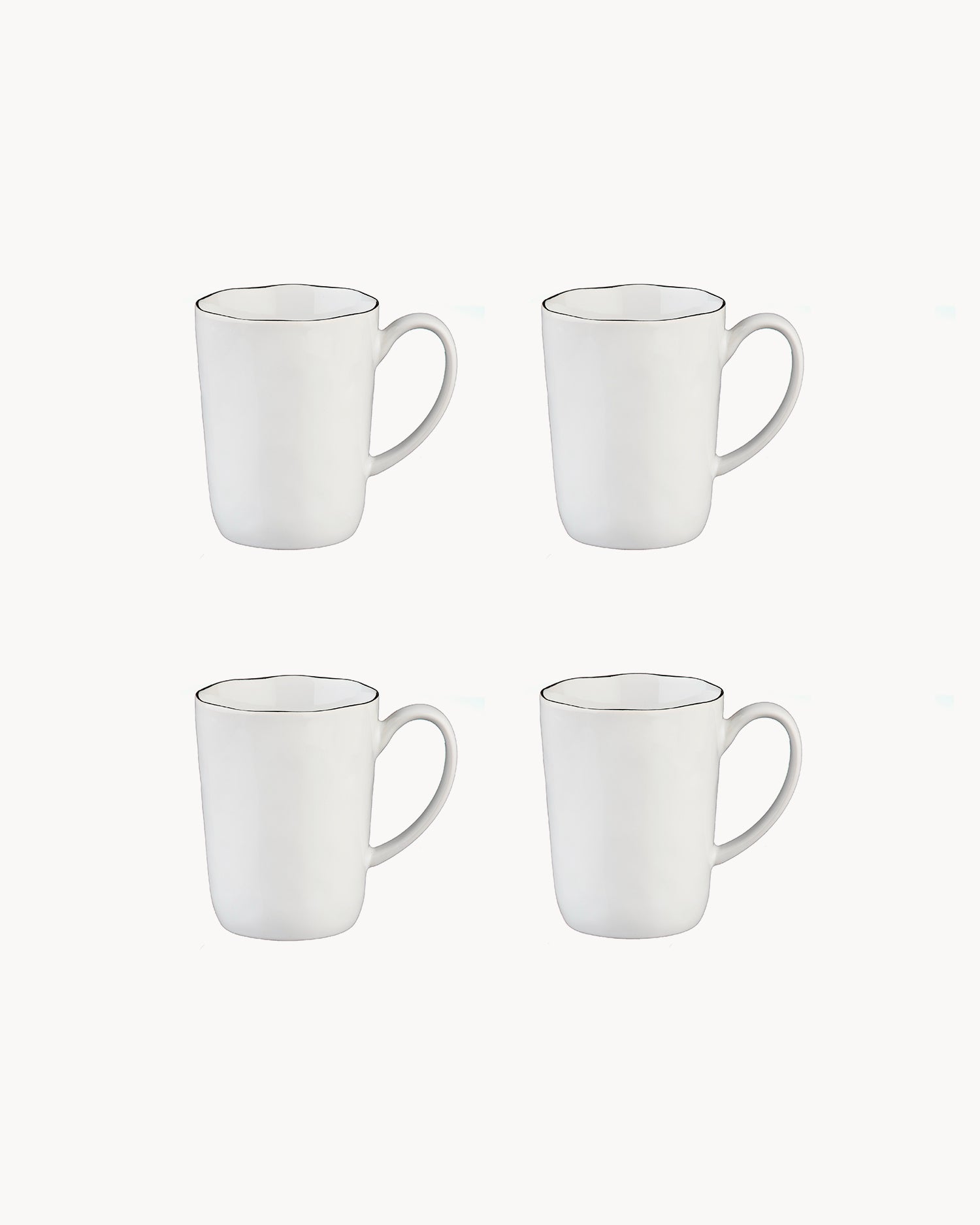 Set 4 tazze in grès Pure