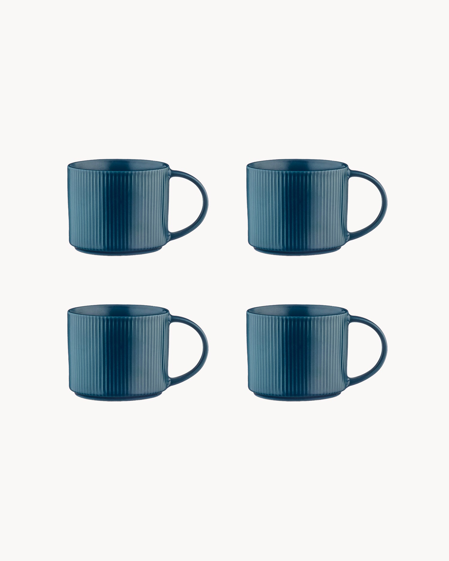 Set 4 tazze in grès Scandi