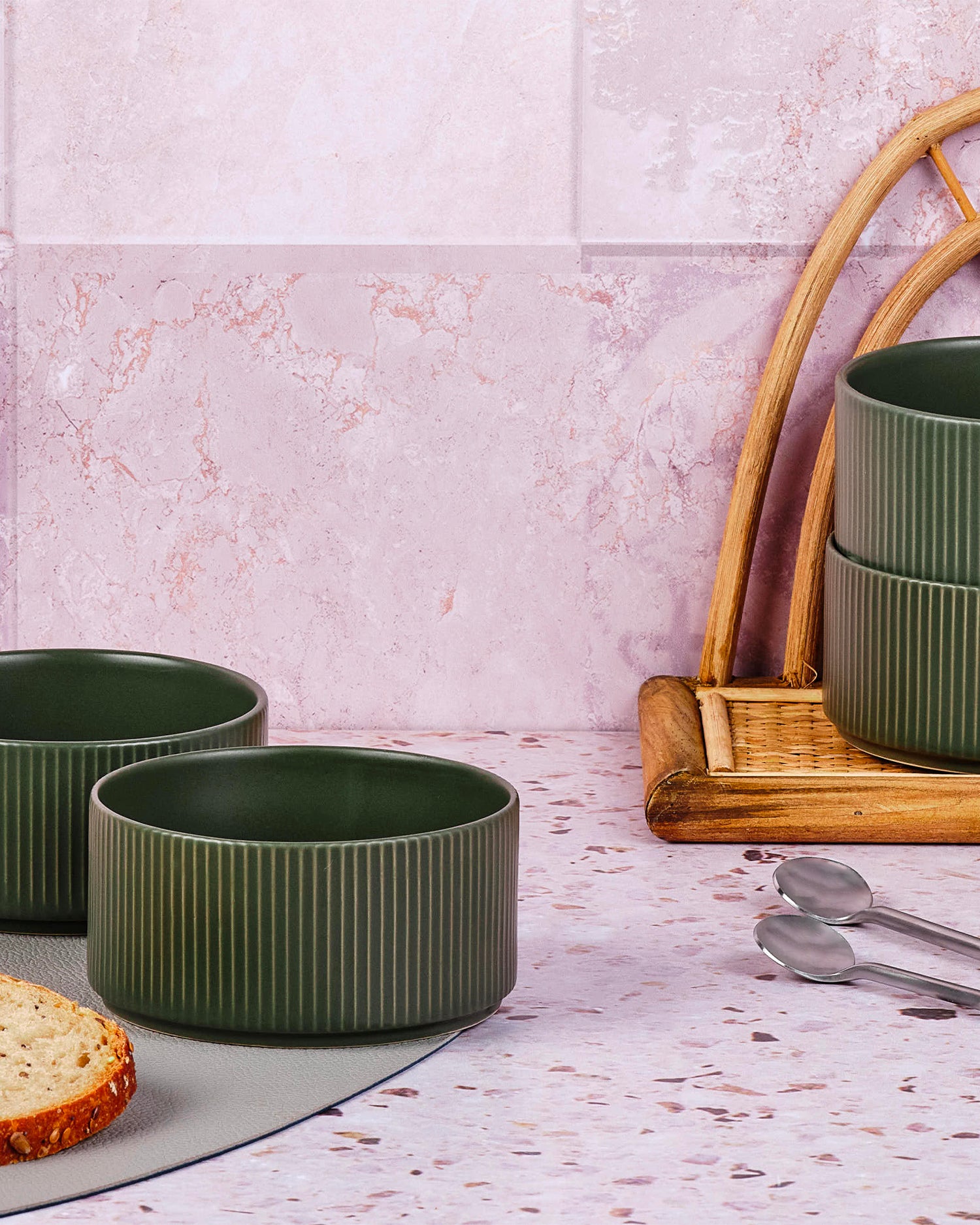 Set 4 bowl in grès Scandi