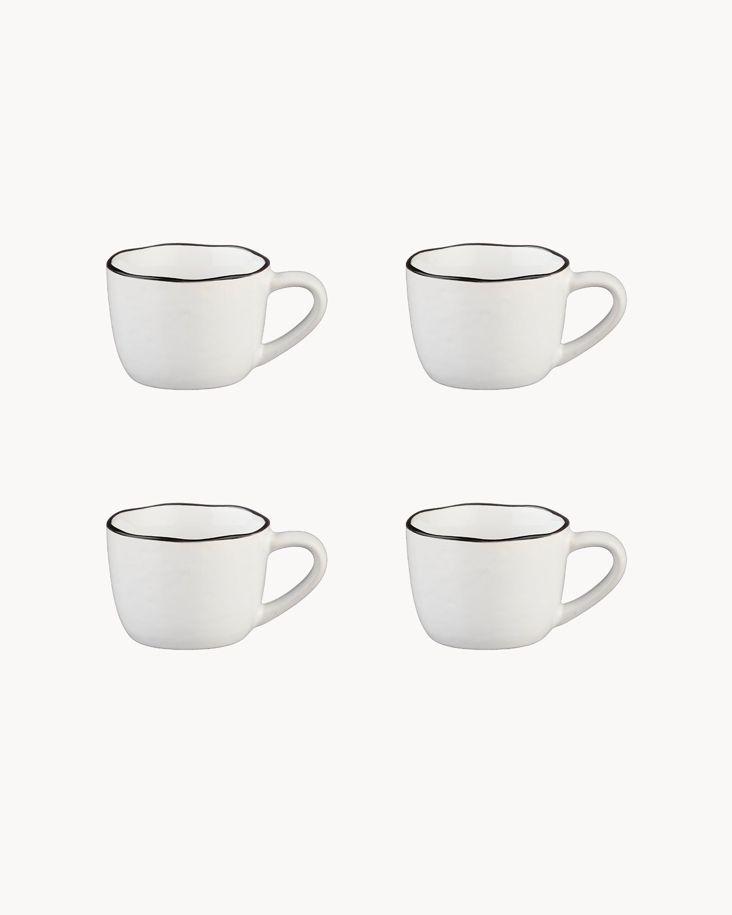 Set 4 tazzine da caffè in grès Pure