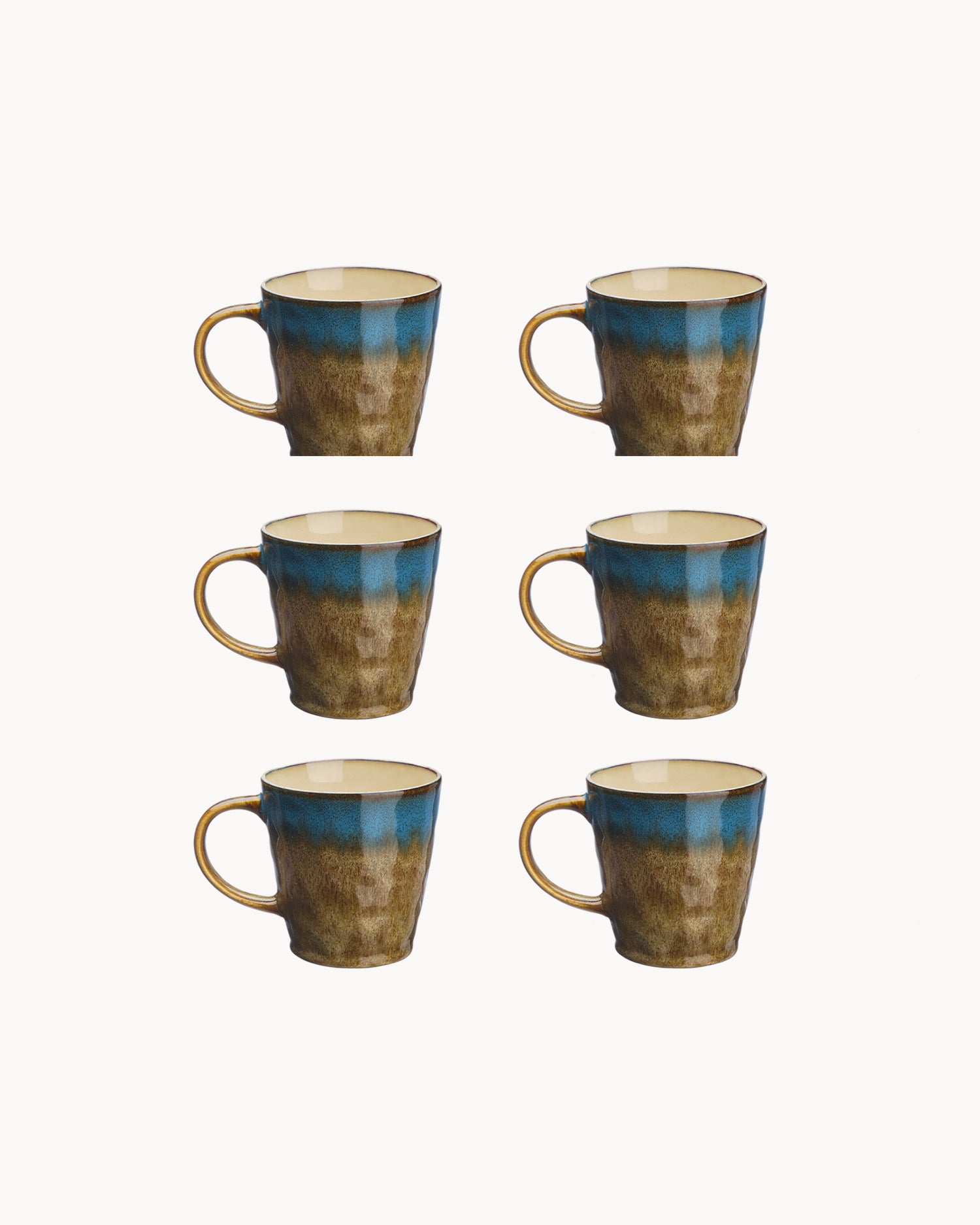 Set 6 tazze in grès Island