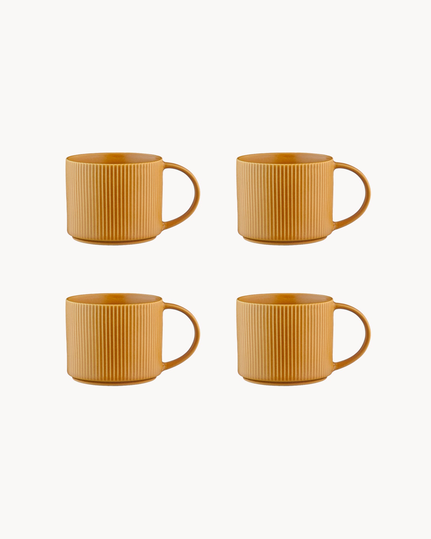 Set 4 tazze in grès Scandi
