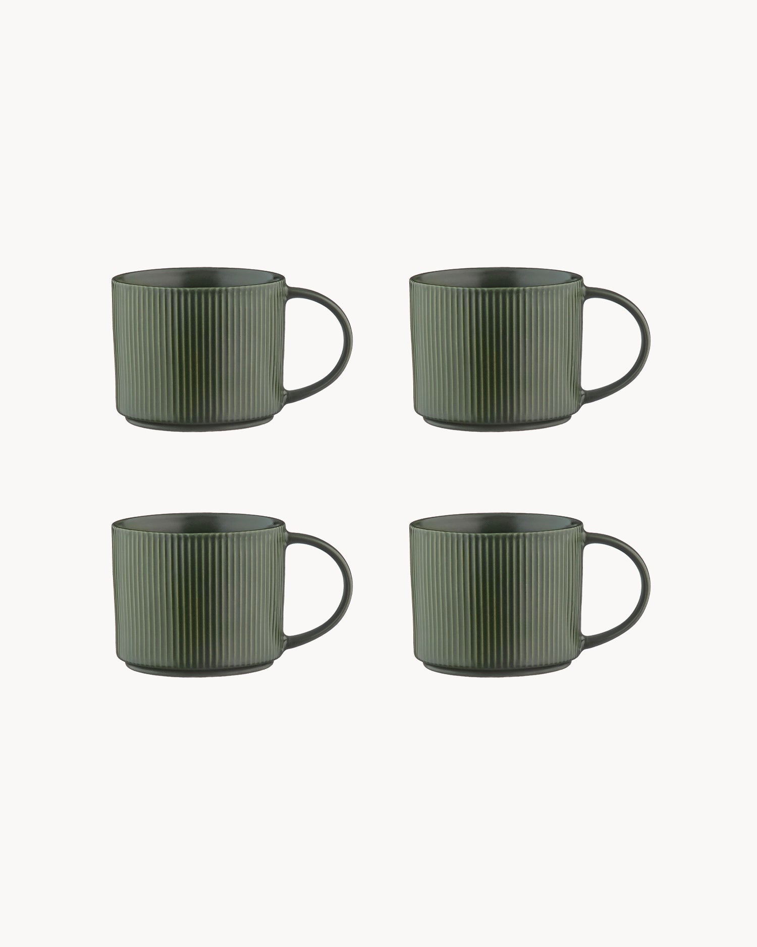 Set 4 tazze in grès Scandi