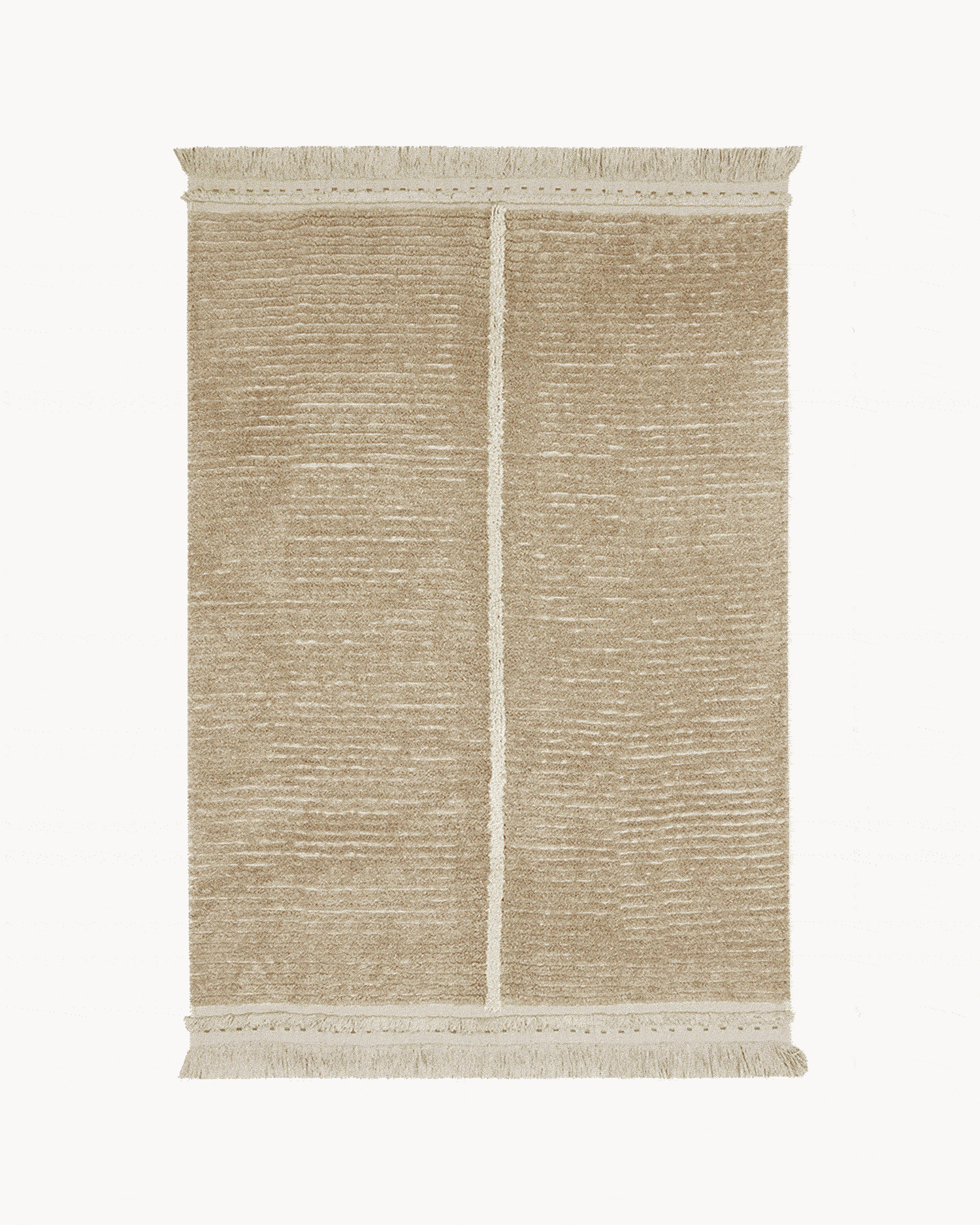 Tappeto lavabile in cotone realizzato a mano Duetto