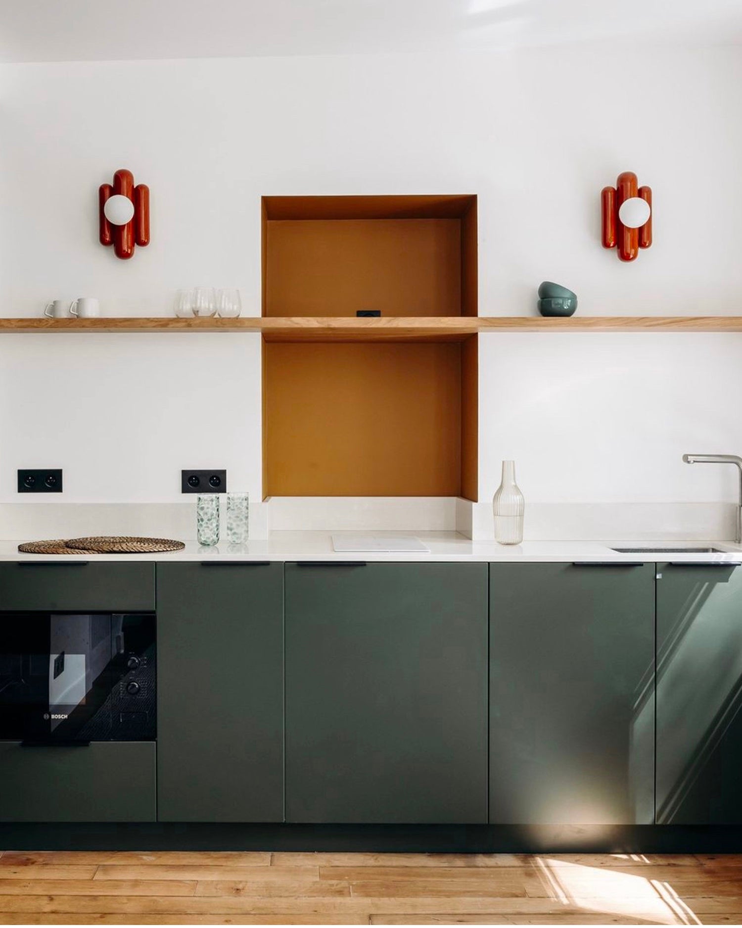 Lampada da parete in ceramica Madeleine