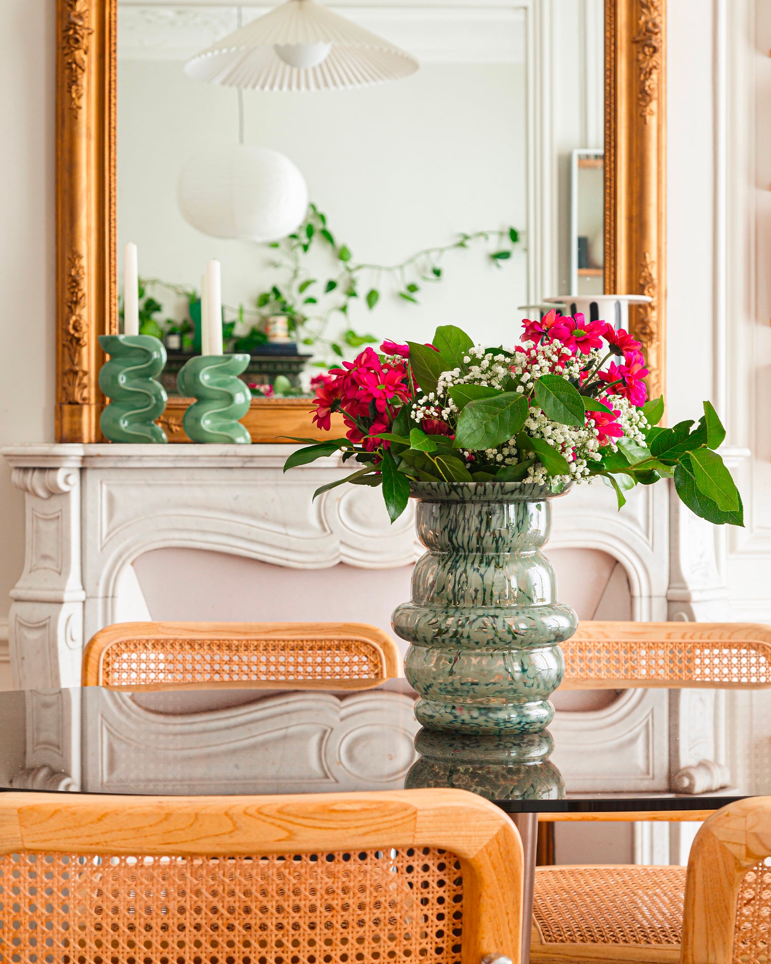 Vaso in vetro soffiato Dôme