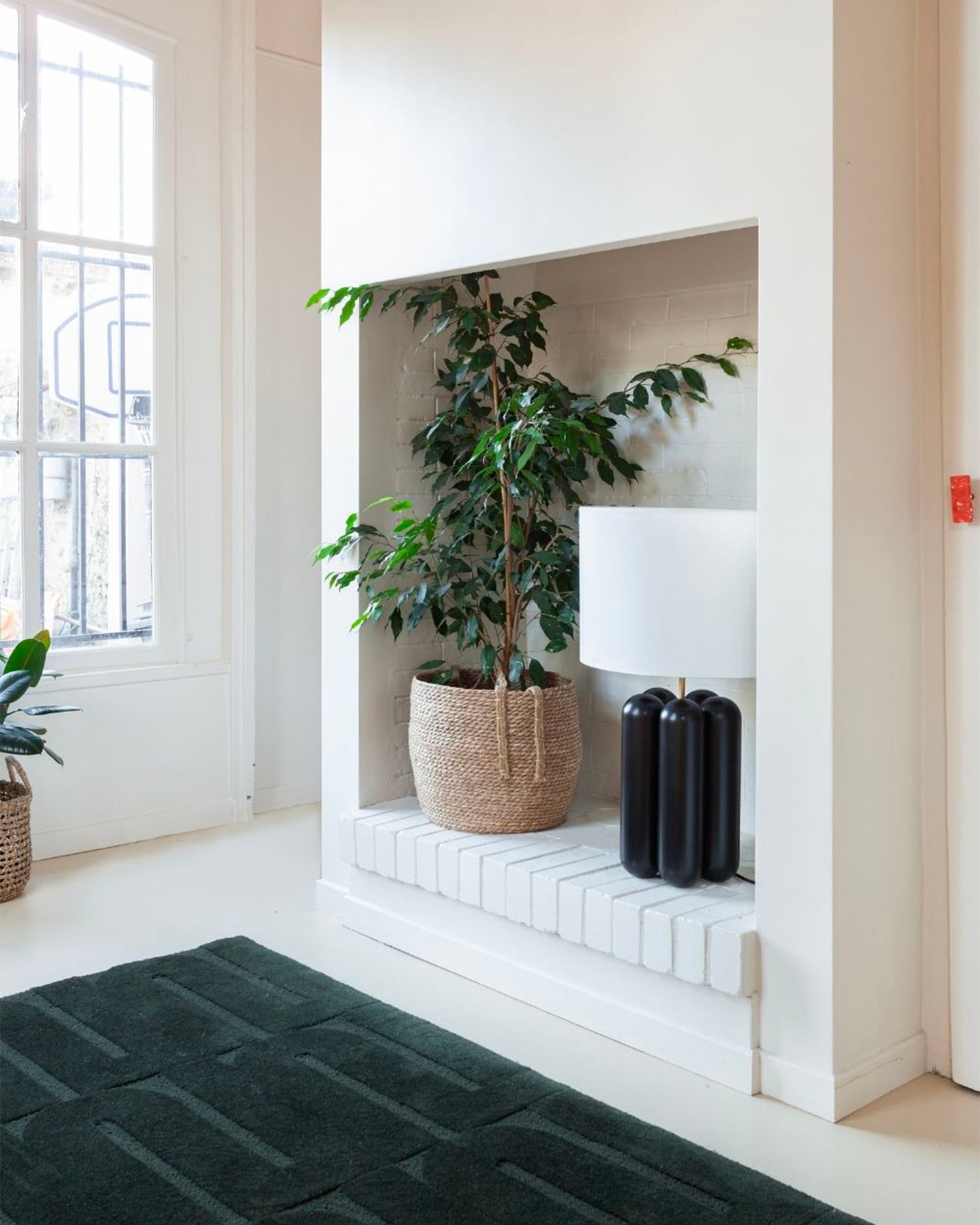 Lampada in legno con paralume La Grande Charlotte