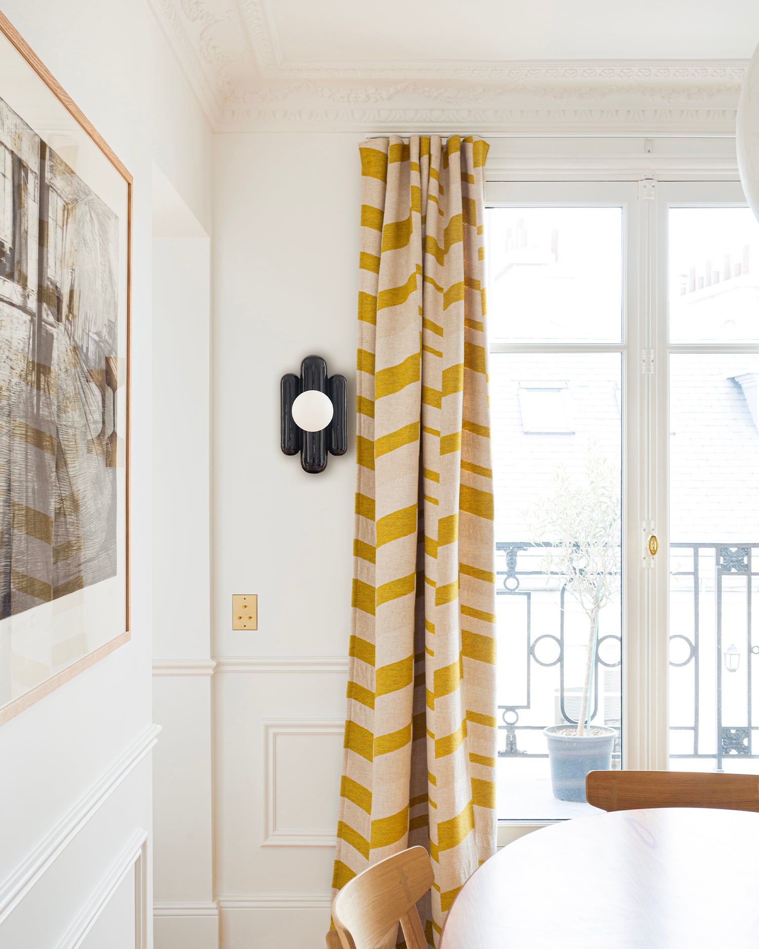 Lampada da parete in ceramica Madeleine