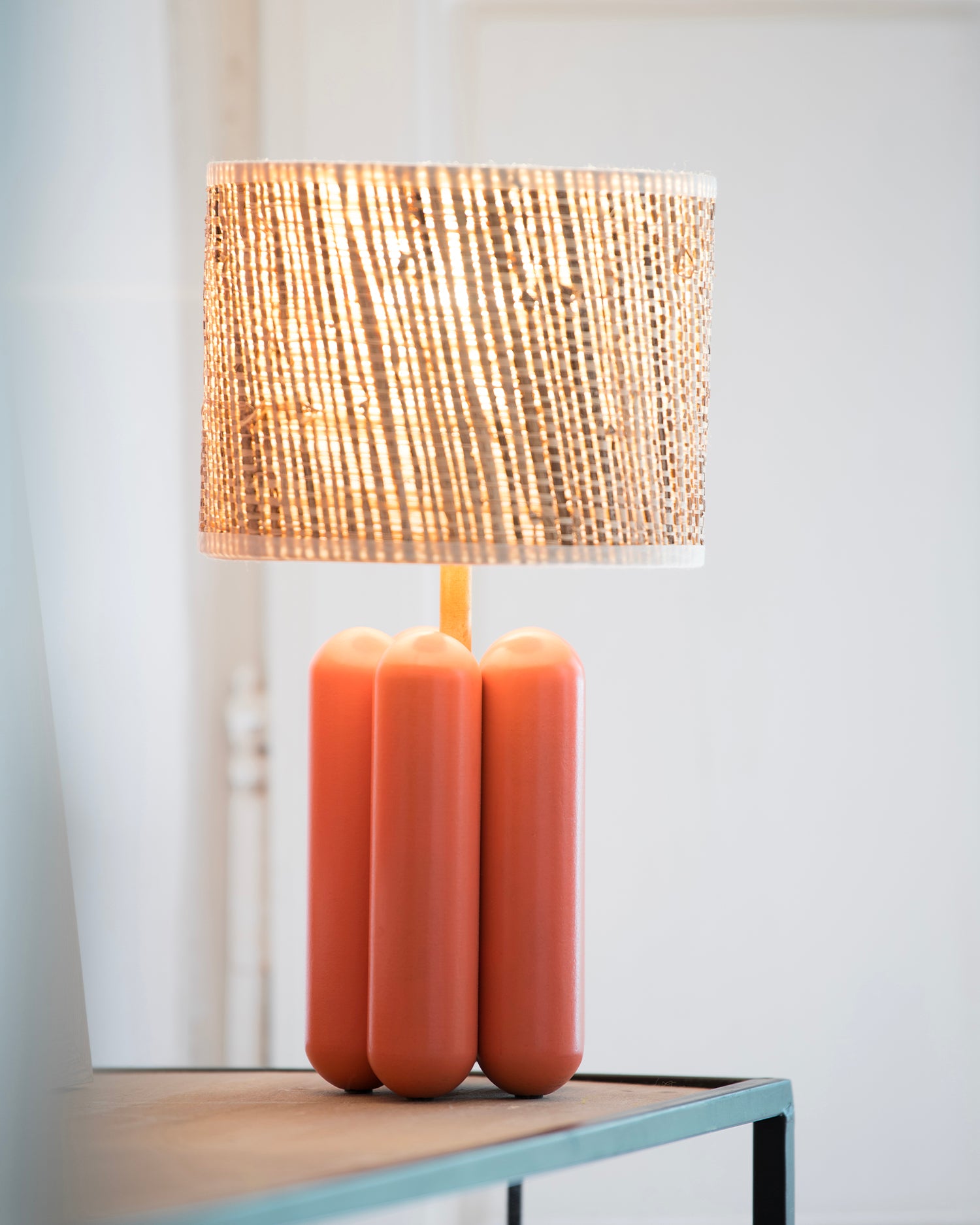 Lampada in legno con paralume La Petite Charlotte