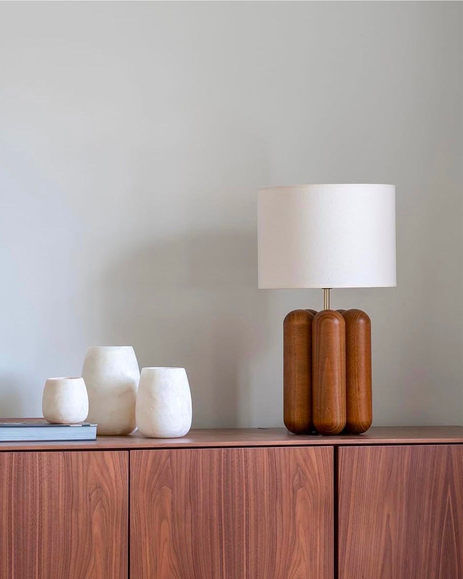 Lampada in legno con paralume La Petite Charlotte