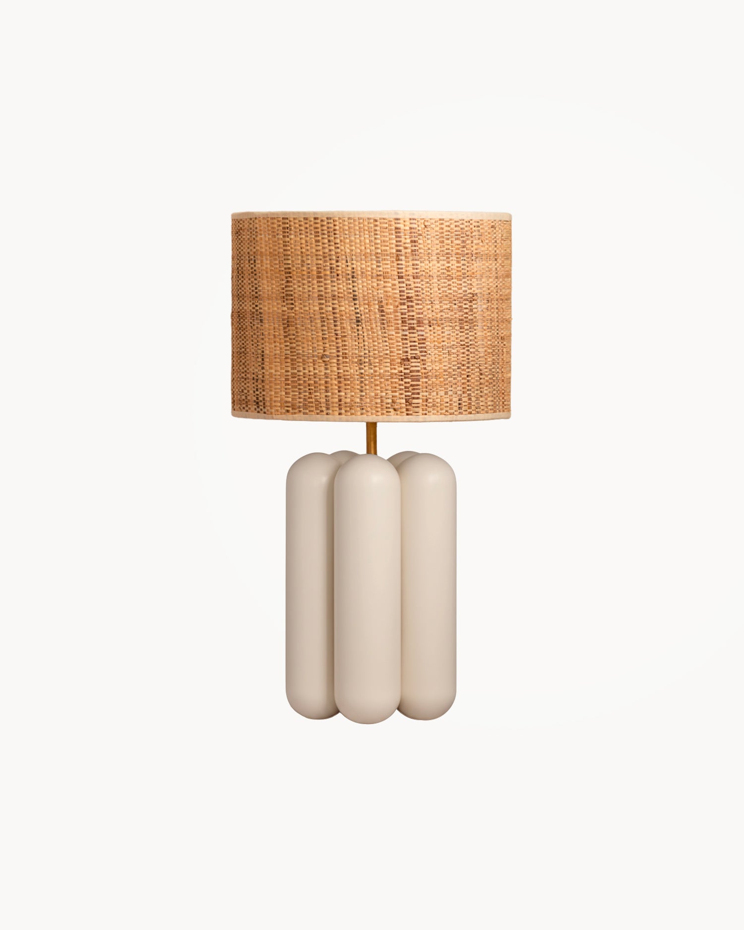 Lampada in legno con paralume Charlotte