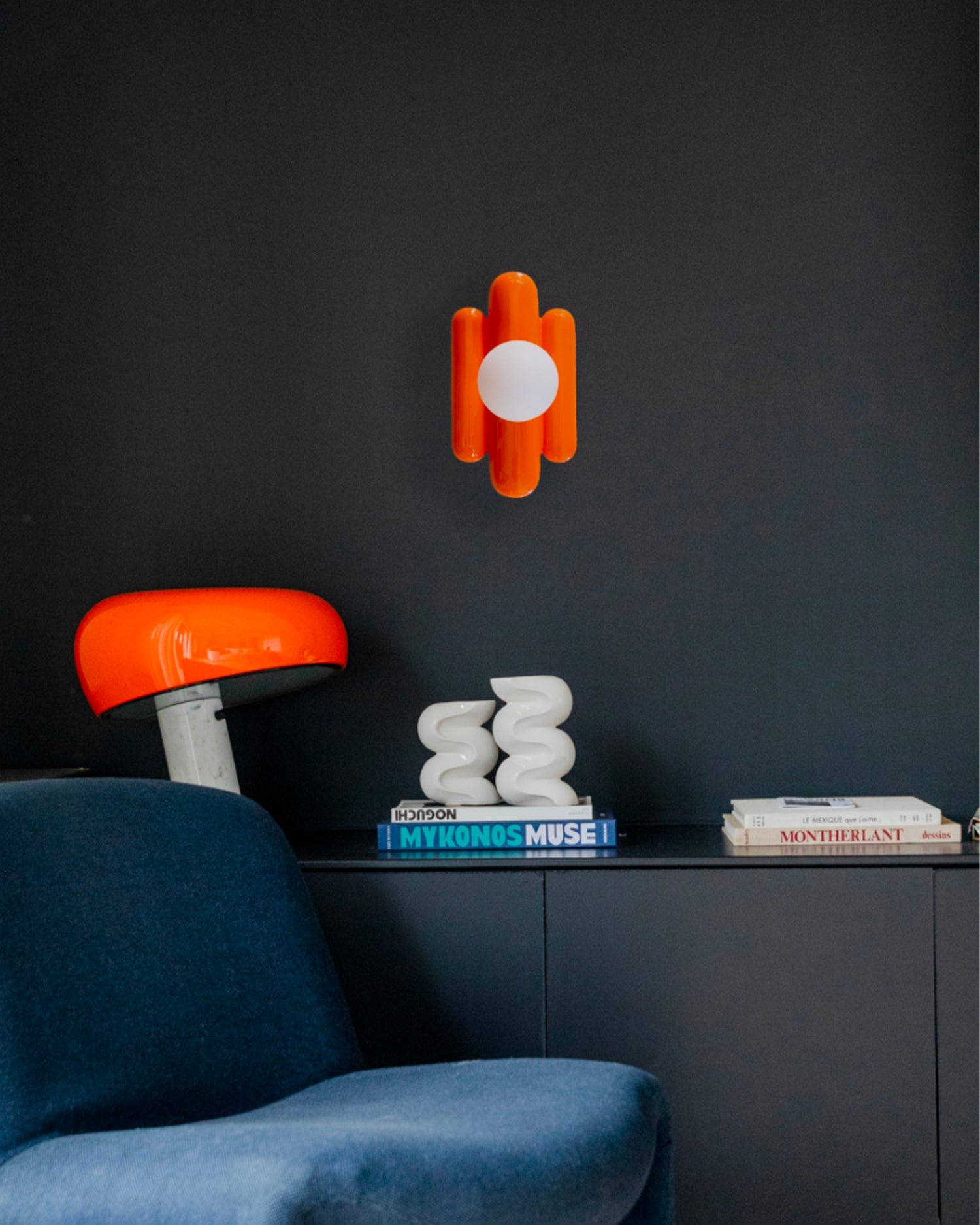 Lampada da parete in ceramica Madeleine