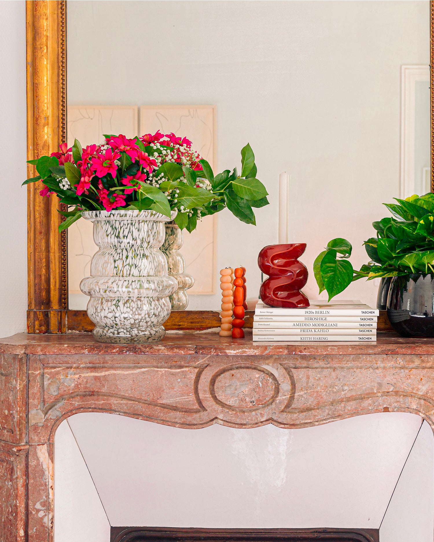 Vaso in vetro soffiato Dôme