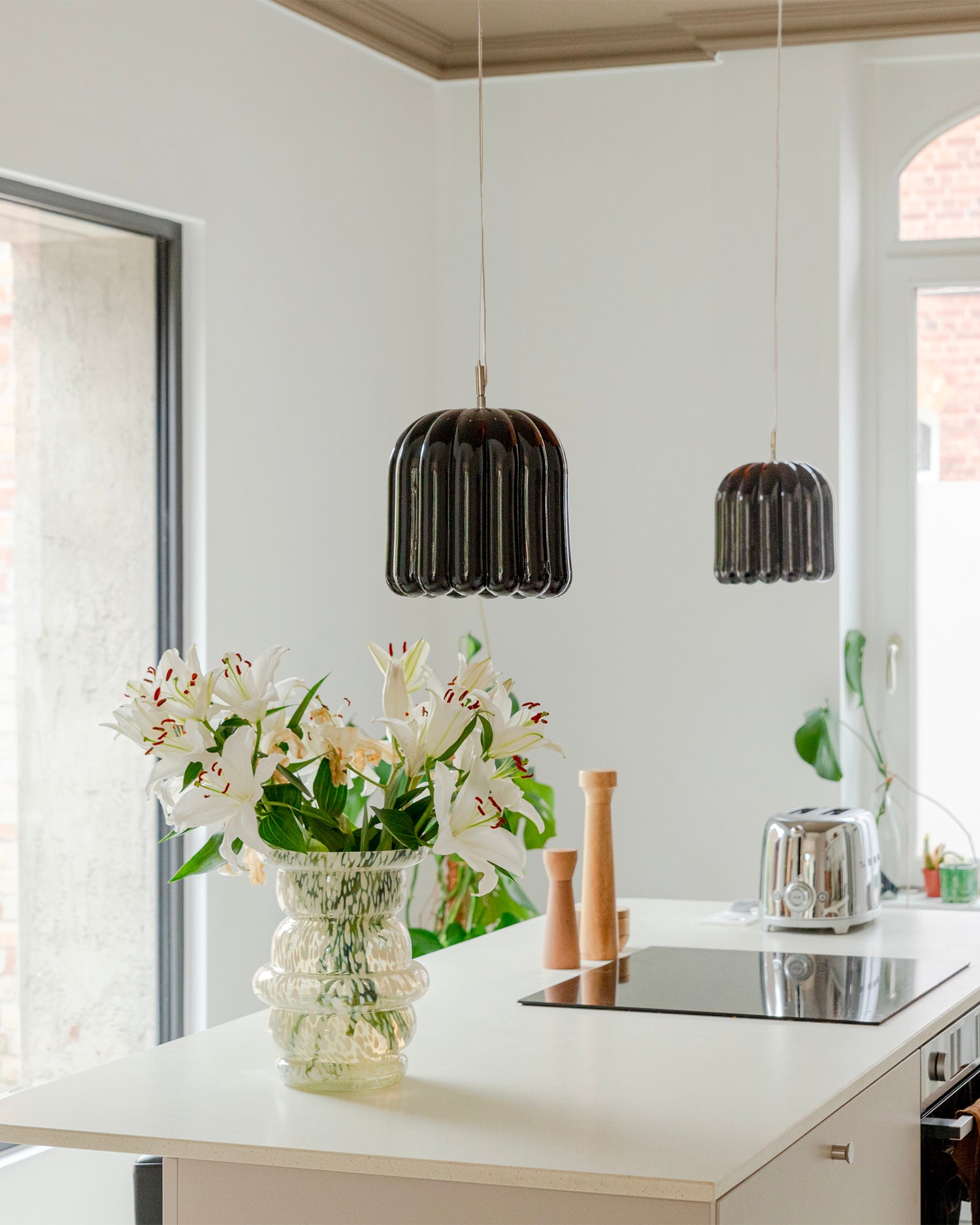 Vaso in vetro soffiato Dôme