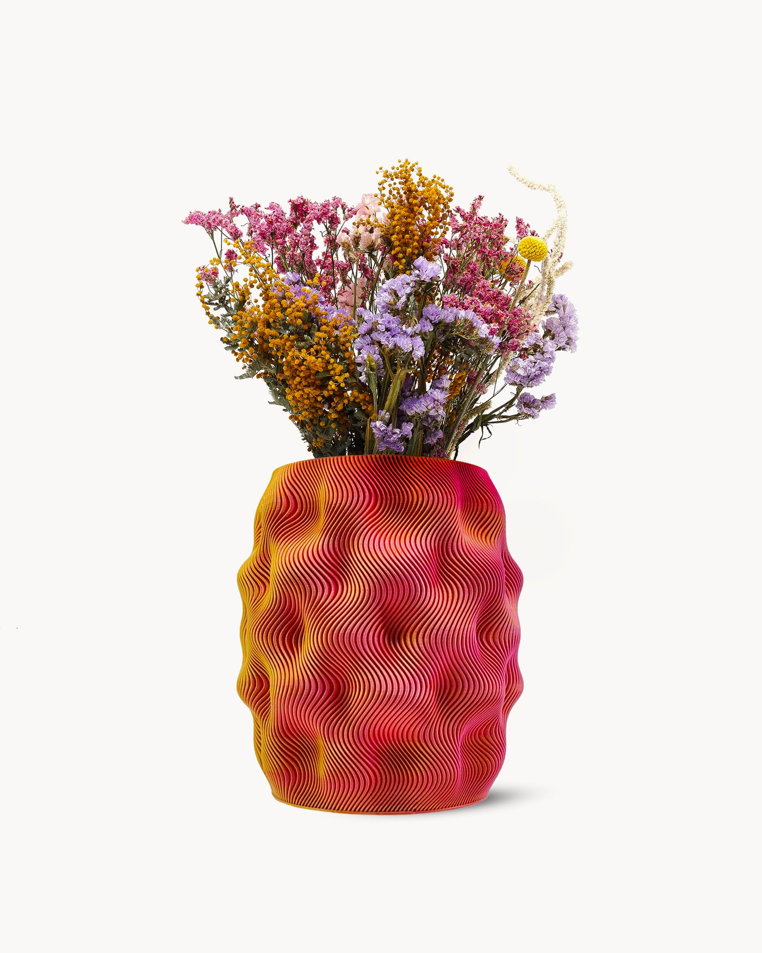 Vaso decorativo stampato in 3D Fire