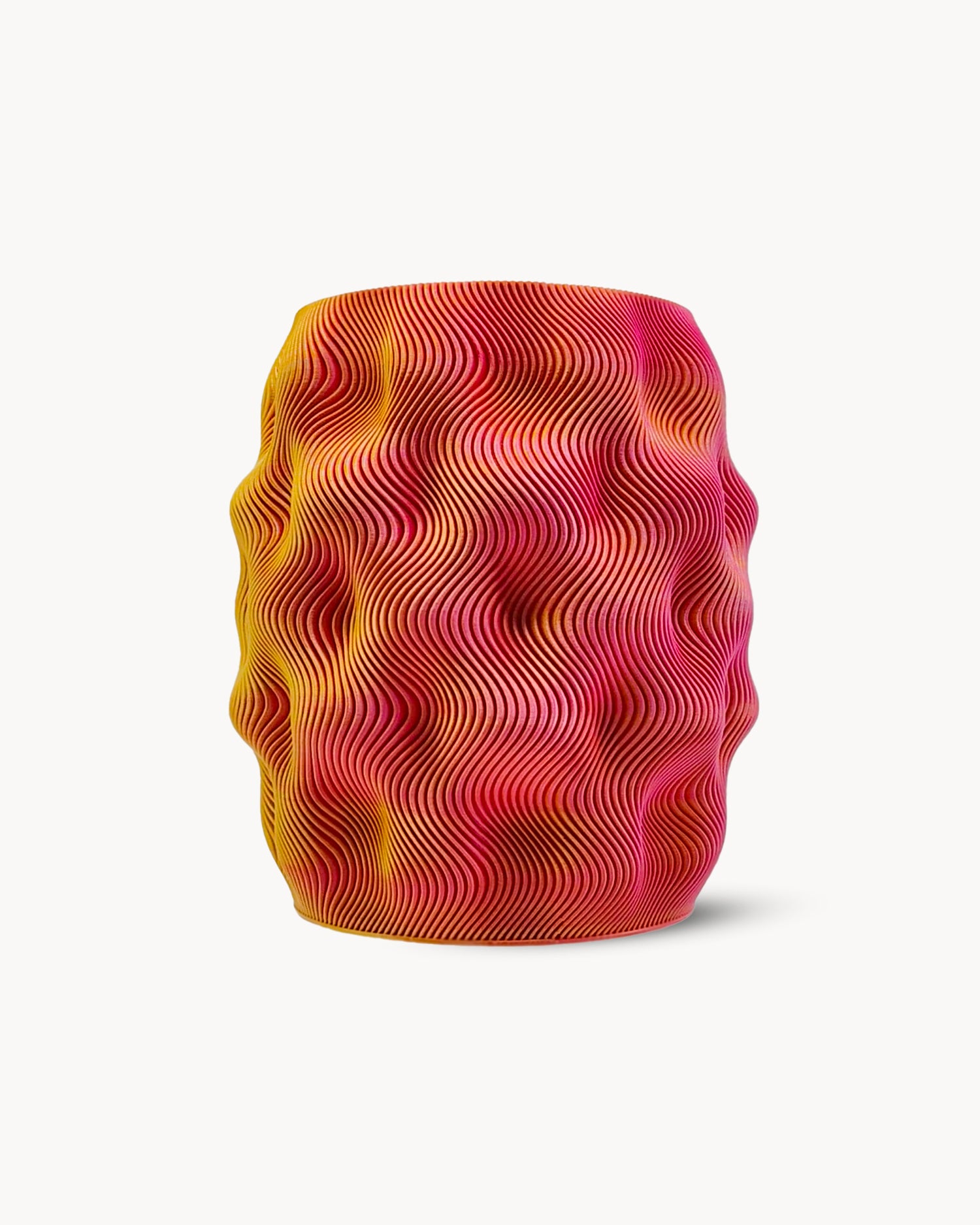 Vaso decorativo stampato in 3D Fire