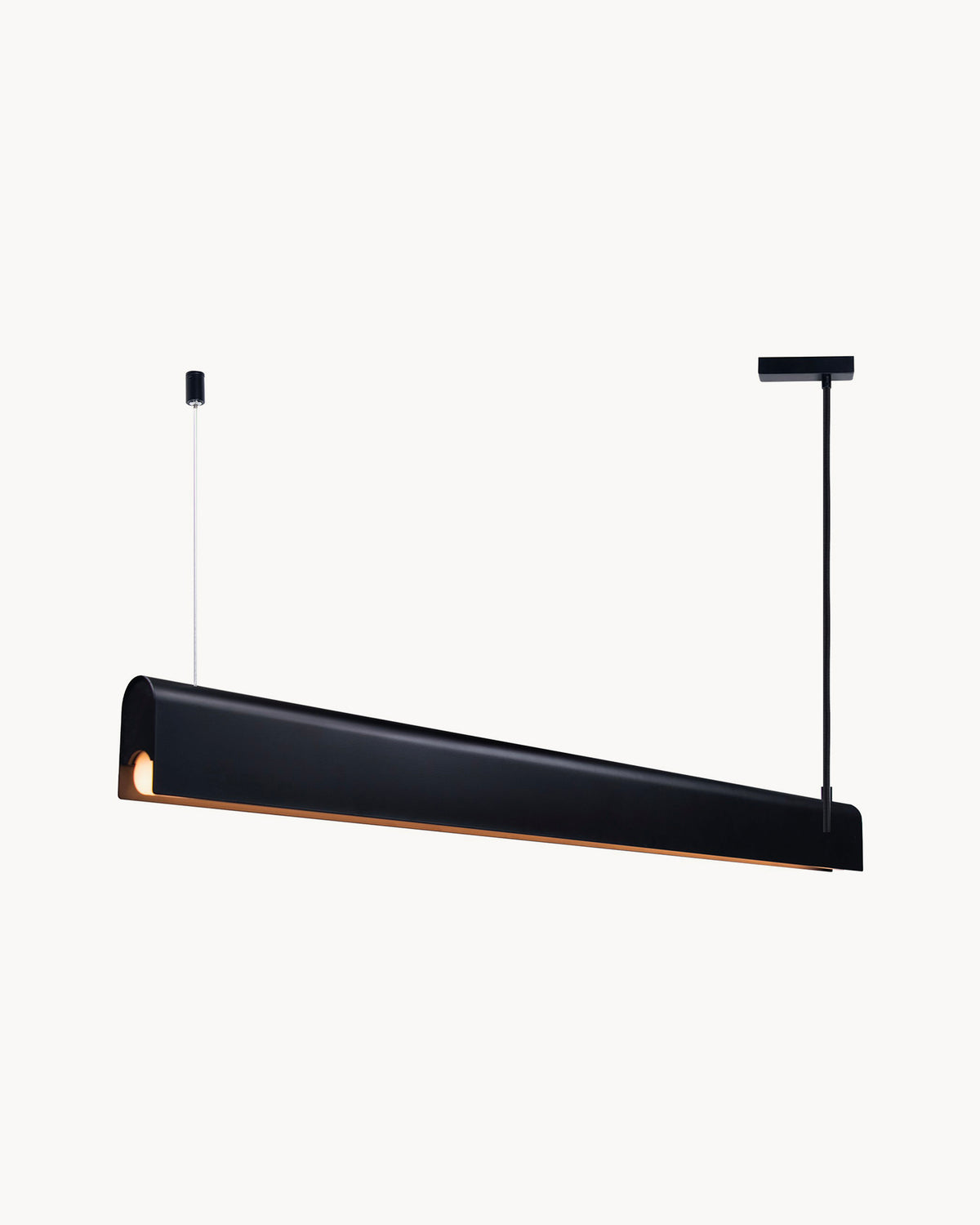 Lampada a sospensione lineare in metallo Beau 100