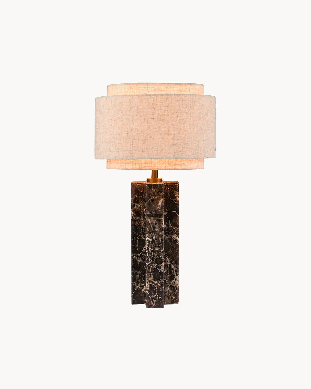 Lampada da tavolo in marmo e lino Takai