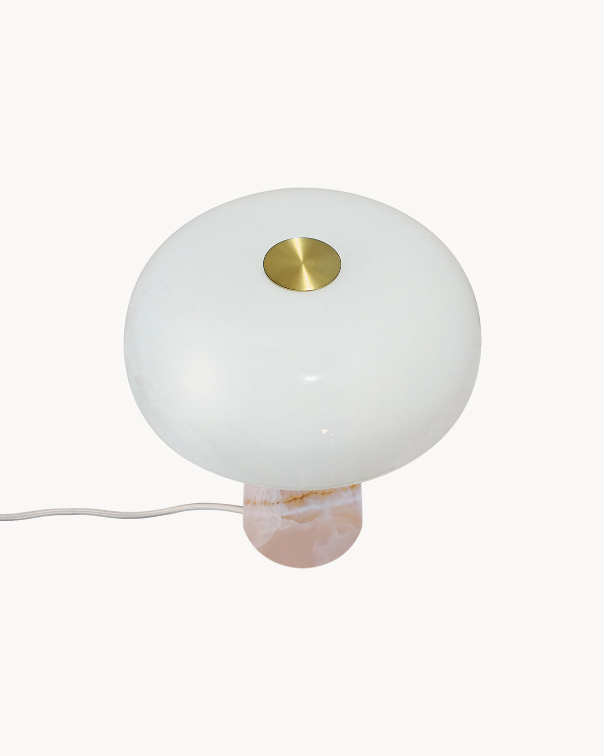 Lampada da tavolo in marmo e vetro Glossy Mini