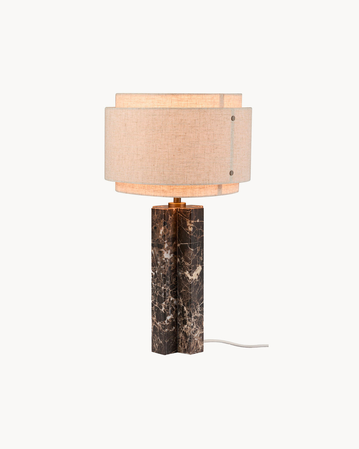 Lampada da tavolo in marmo e lino Takai