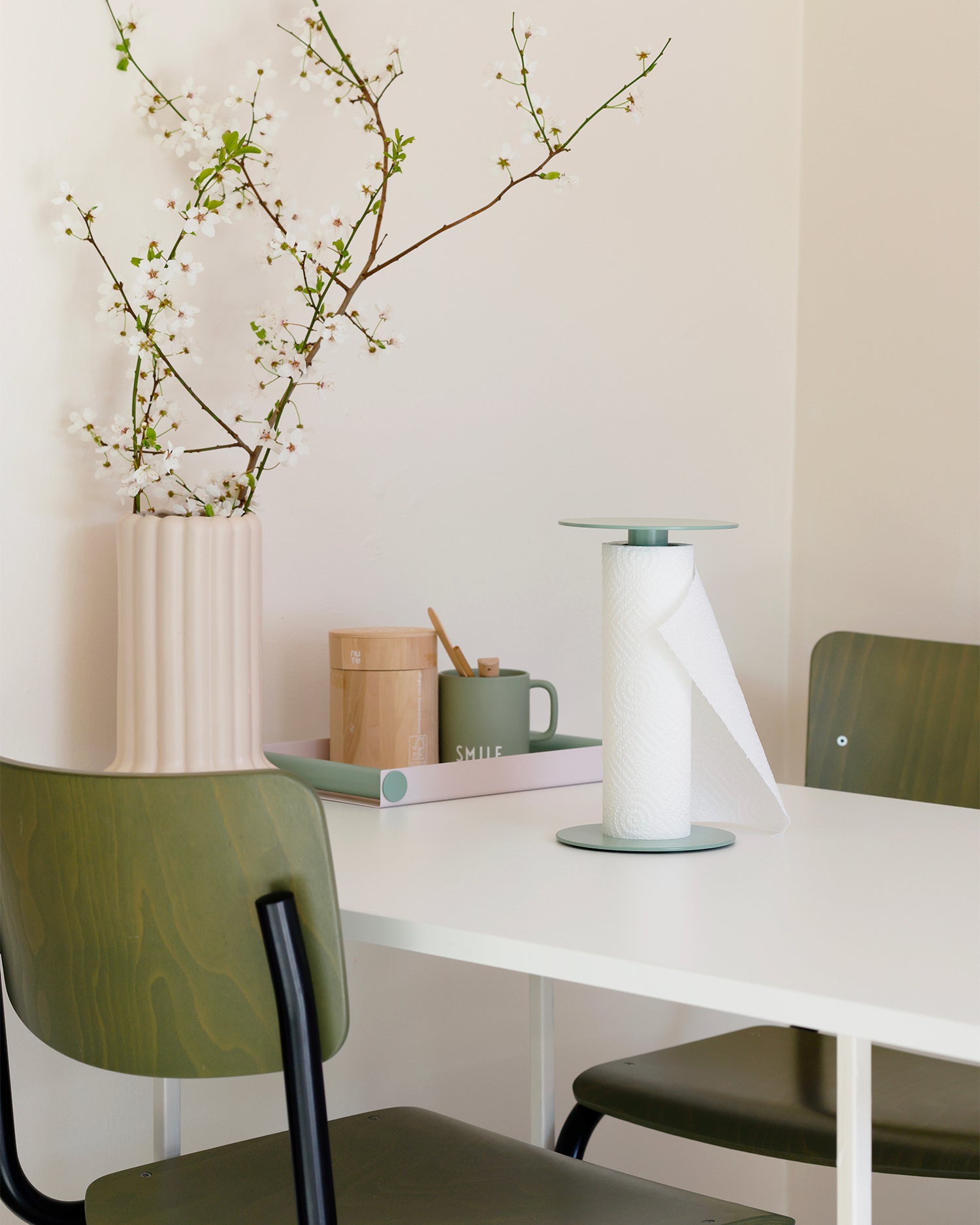 Portarotolo da cucina in acciaio Rolling