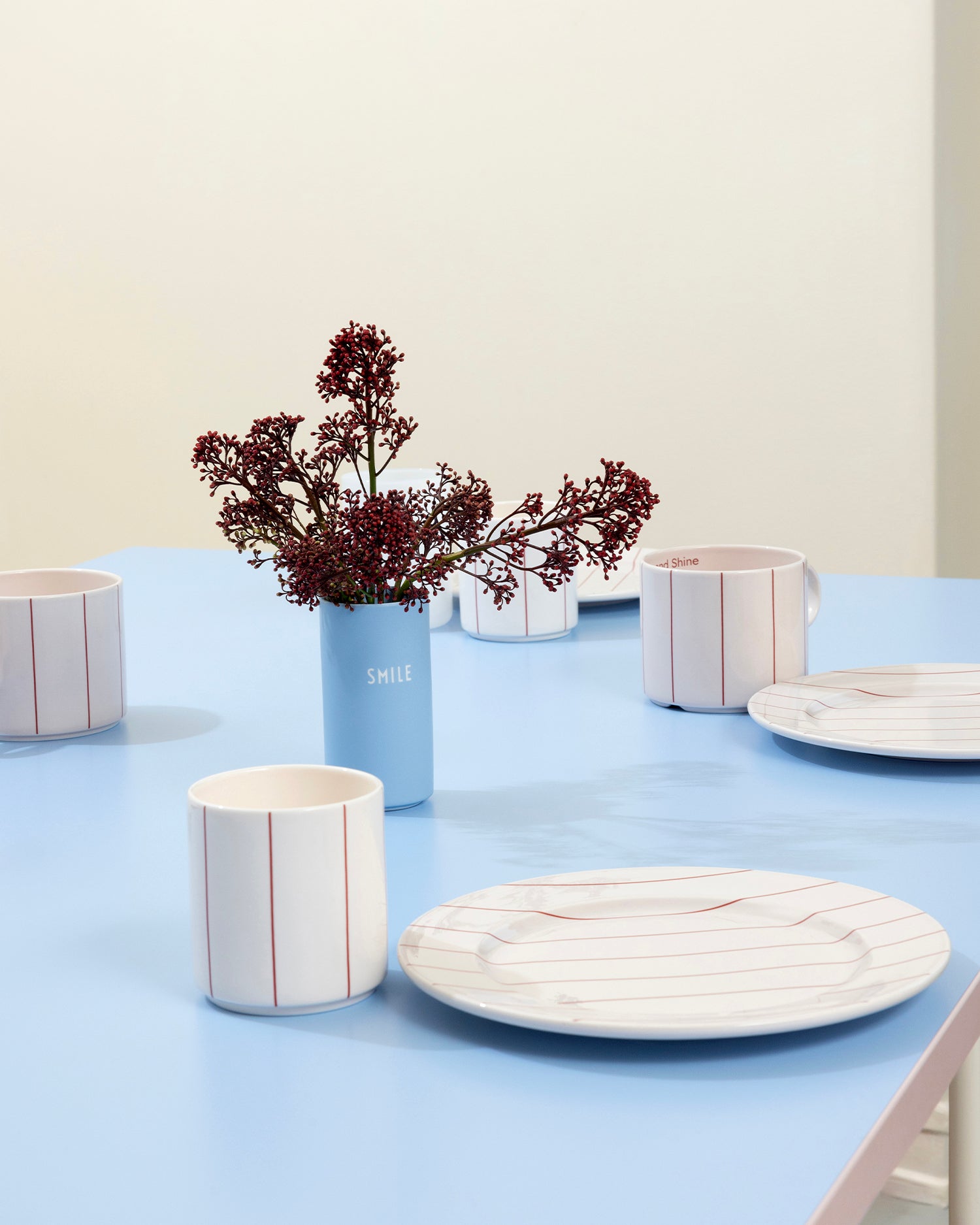 Vaso in porcellana con scritta "Smile" Favourite