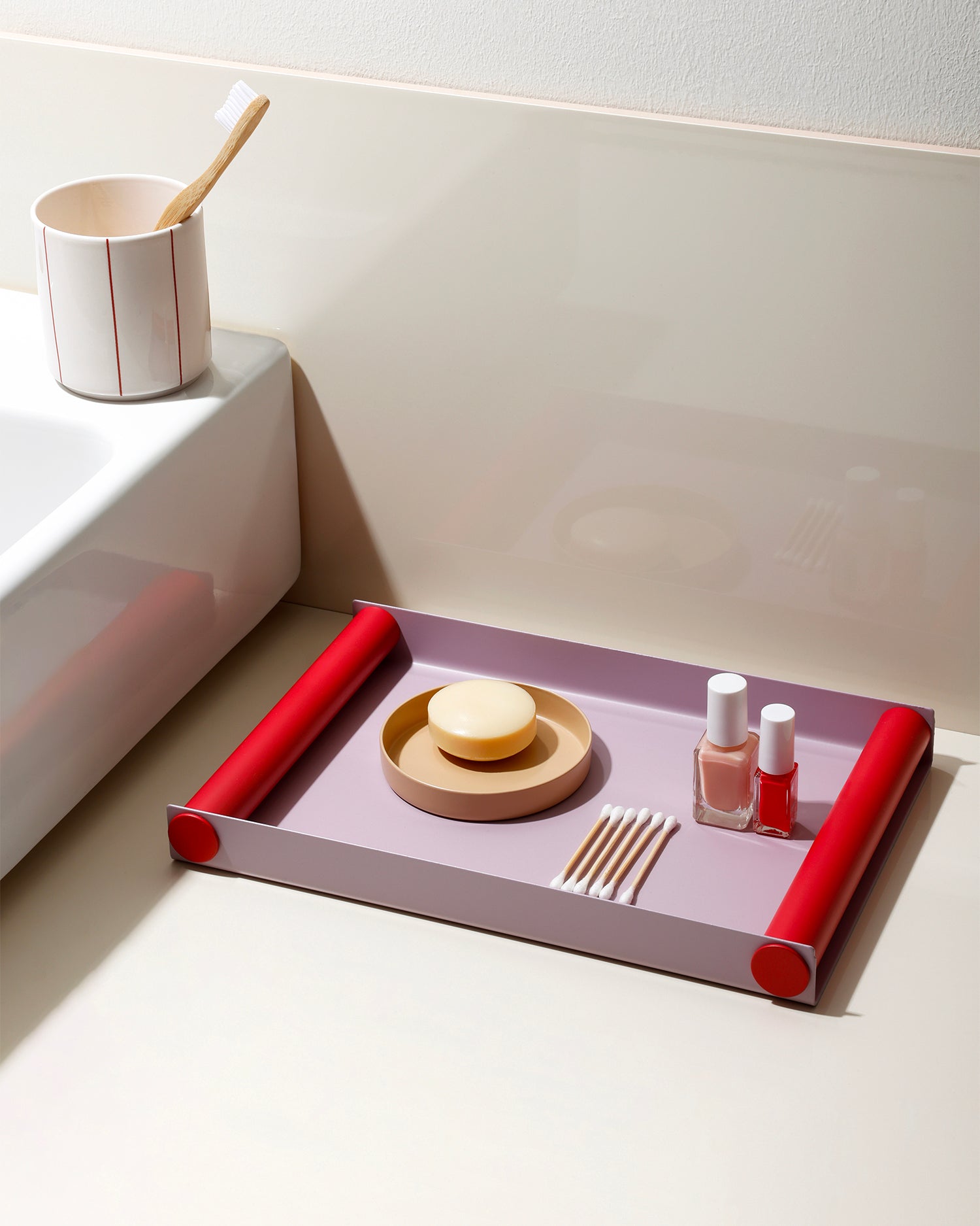 Vassoio decorativo in metallo Ray