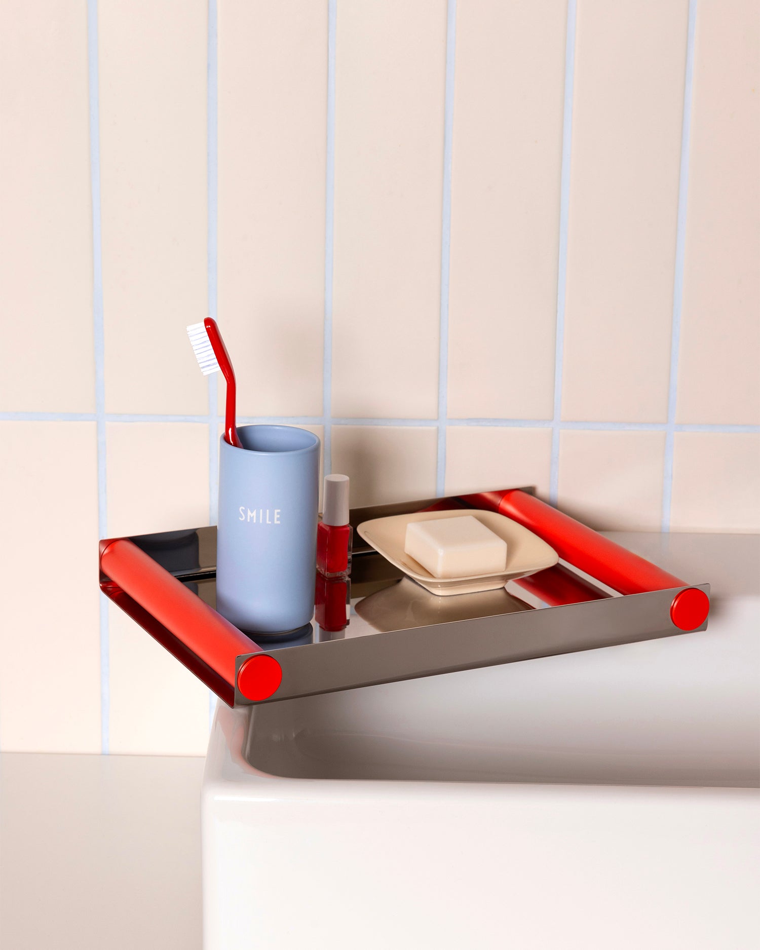 Vaso in porcellana con scritta "Smile" Favourite