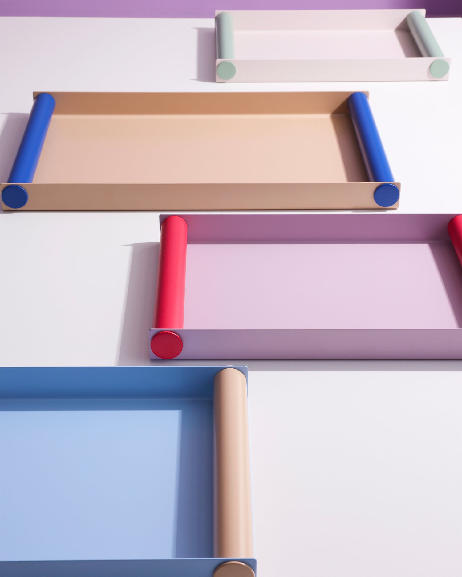 Vassoio decorativo in metallo Ray Large